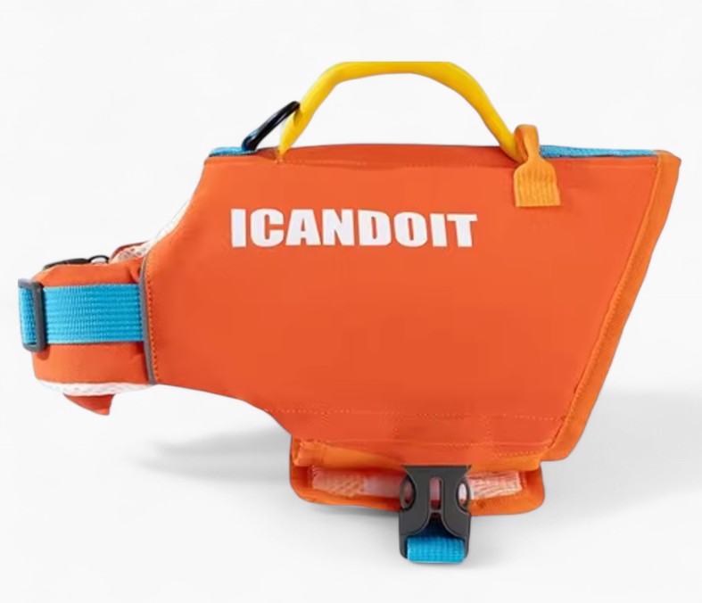 Swimzy Adjustable Frenchie Life Jacket -Secure Float Vest for Small Breeds