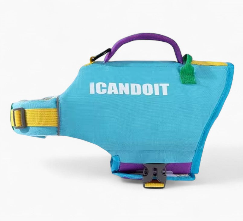 Swimzy Adjustable Frenchie Life Jacket -Secure Float Vest for Small Breeds