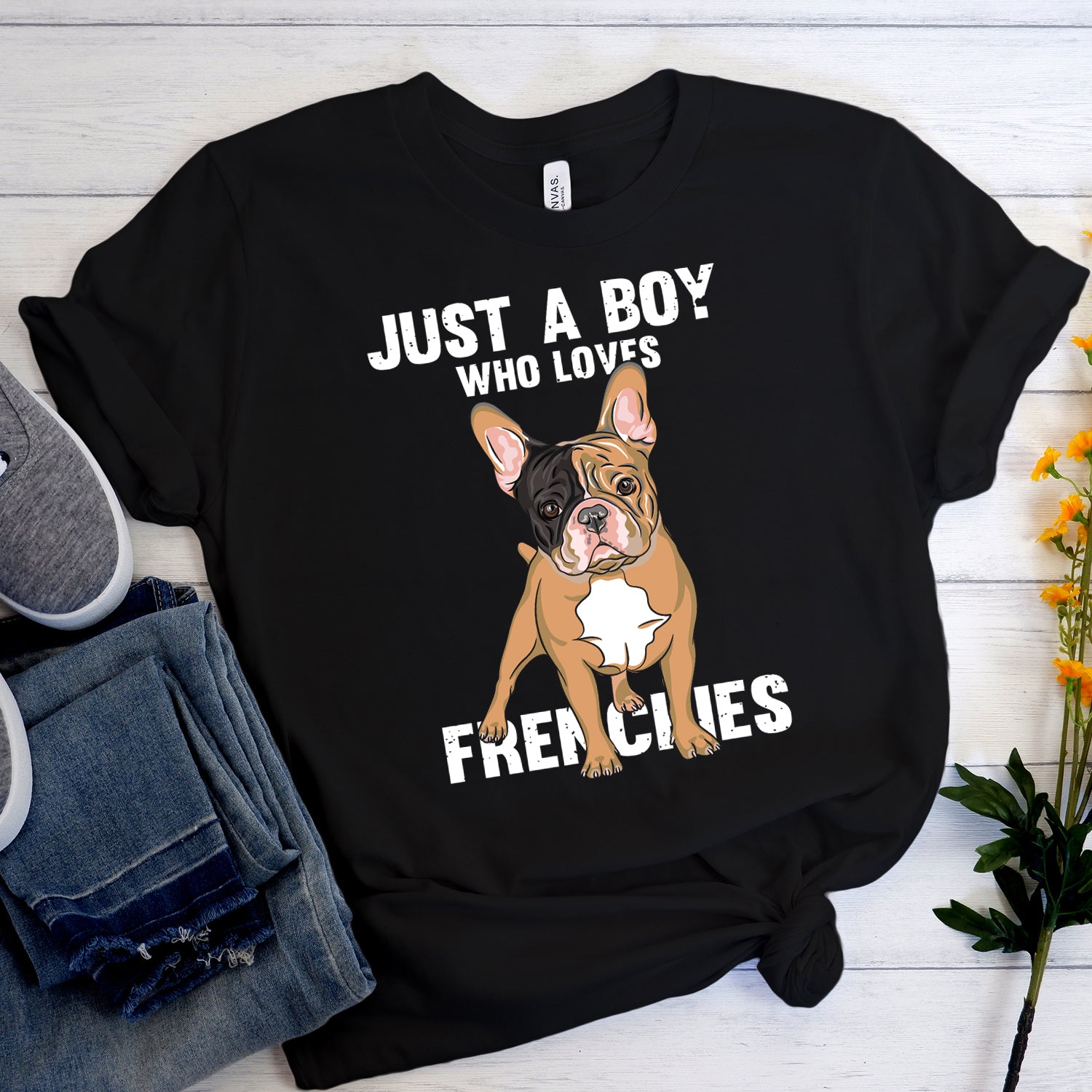 A French Bulldog Dog Lover Tee for Frenchie Enthusiasts-fadou