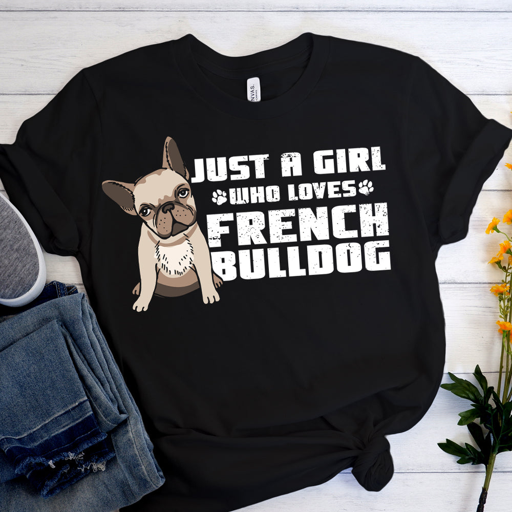 Just French Bulldog Unisex Shirt for Frenchie Enthusiasts-fadou