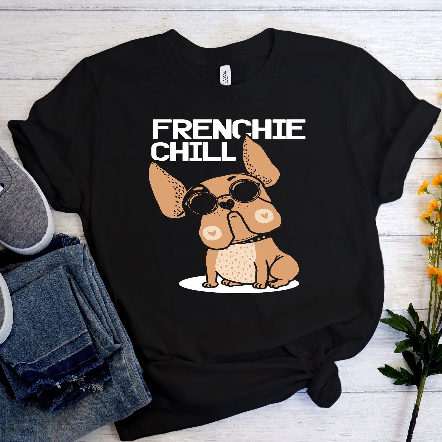 Frenchie Chill - Unisex T-Shirt for Frenchie Enthusiasts-fadou