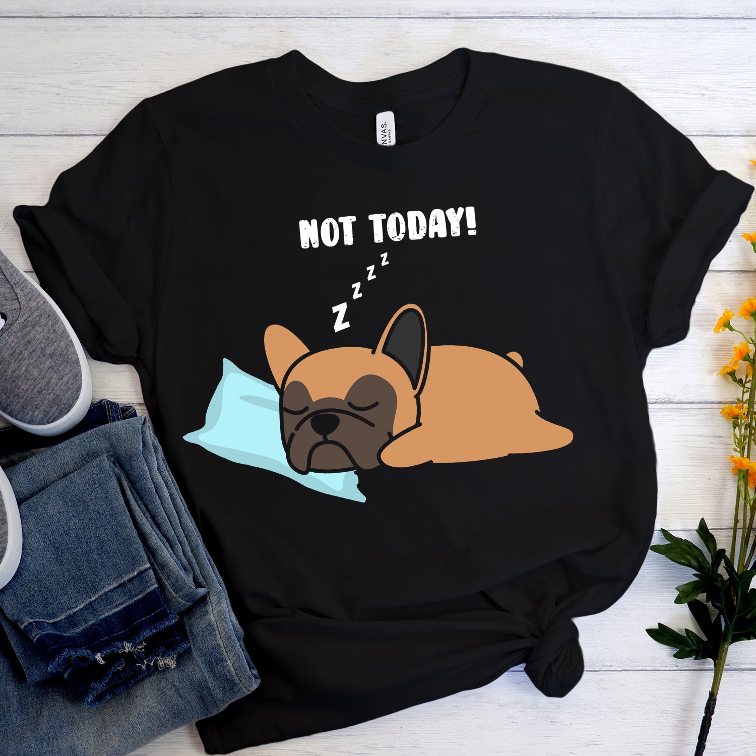 Lazy French Bulldog Unisex Shirt for Frenchie Enthusiasts-fadou