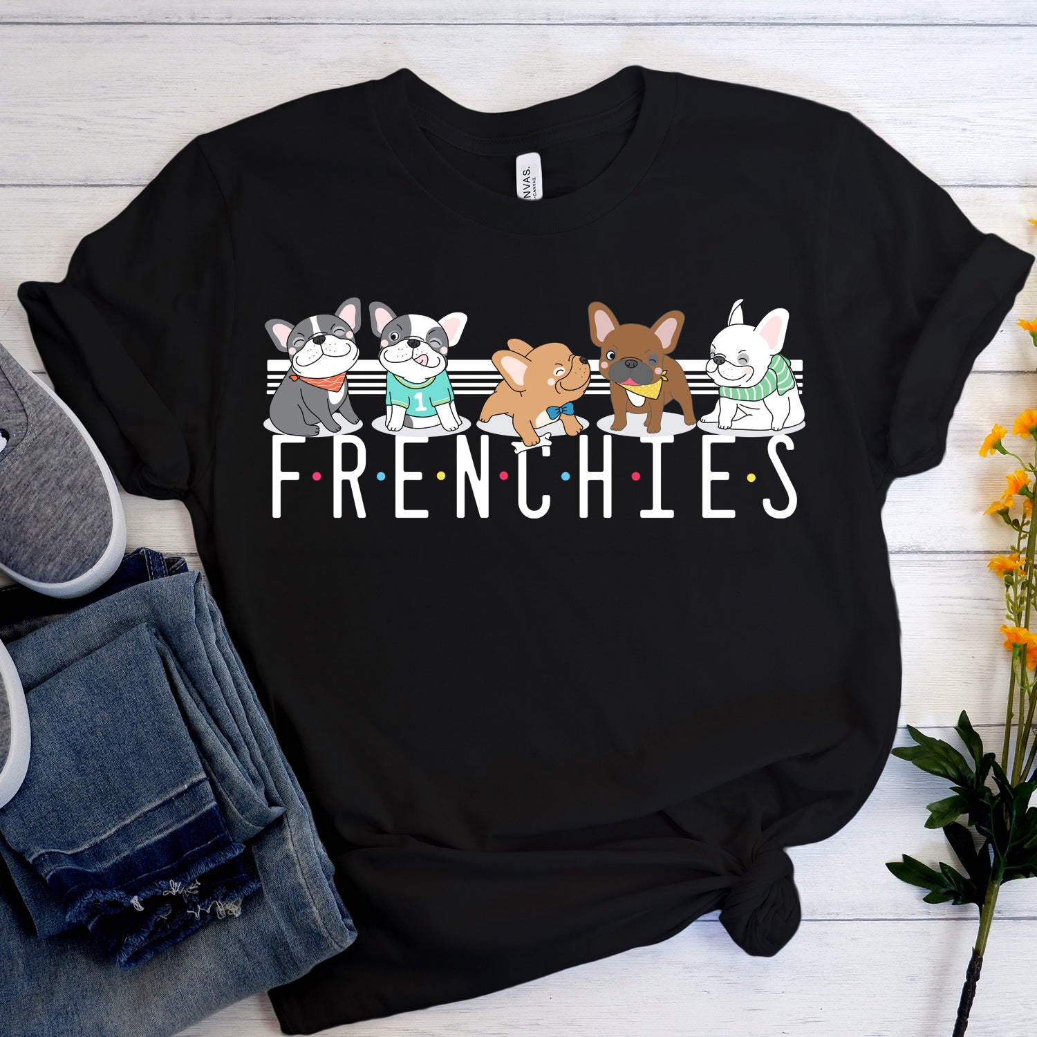 Fenchies French Bulldog Unisex Shirt for Bulldog Owners-fadou
