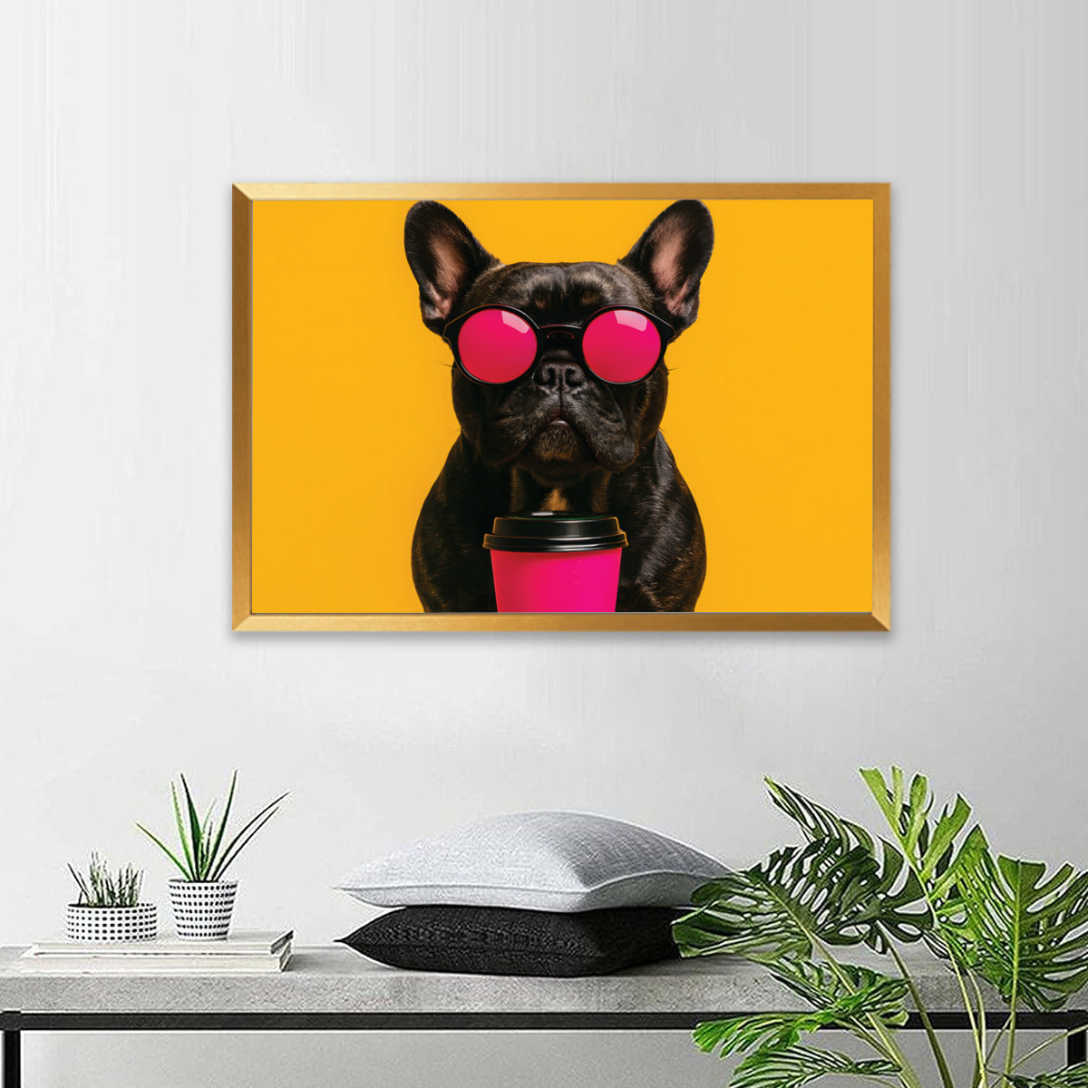 French Bulldog Decorative Canvas for Frenchie Enthusiasts-fadou