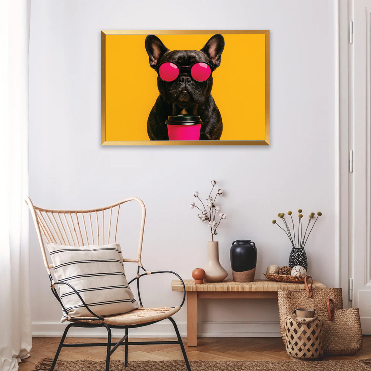 French Bulldog Decorative Canvas for Frenchie Enthusiasts-fadou