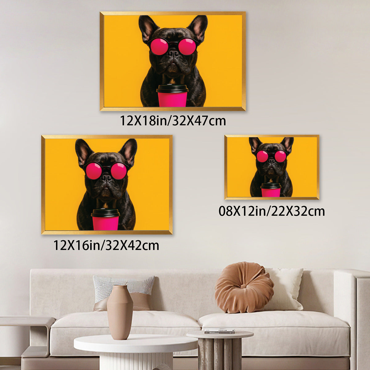 French Bulldog Decorative Canvas for Frenchie Enthusiasts-fadou
