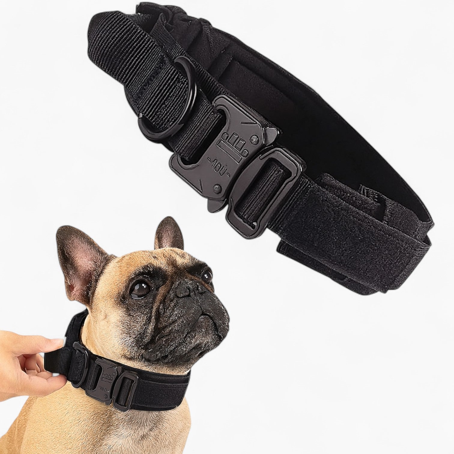 Frenchie Adjustable Neck Collar for Brachycephalic Dogs-fadou