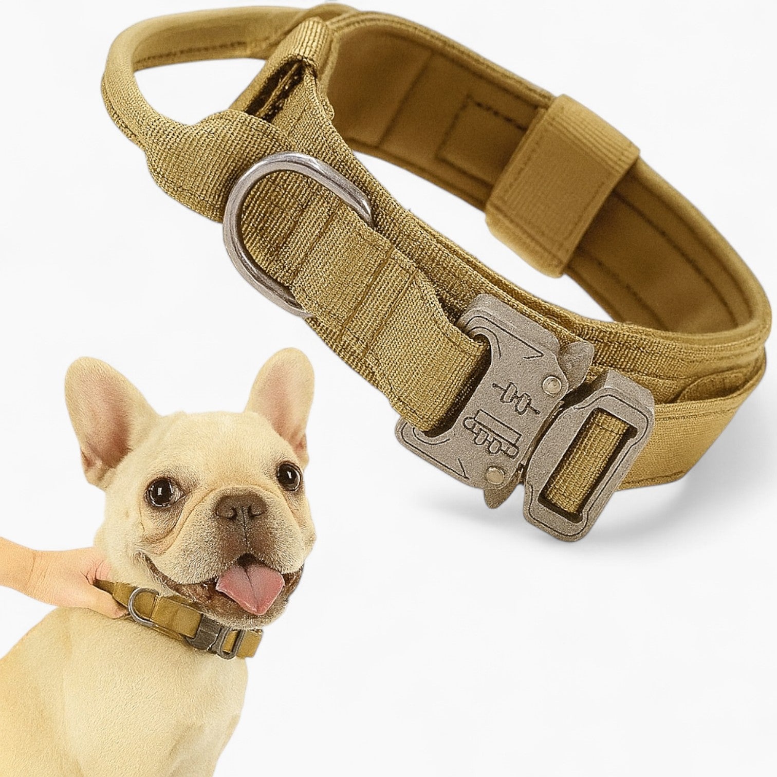 Frenchie Adjustable Neck Collar for Brachycephalic Dogs-fadou