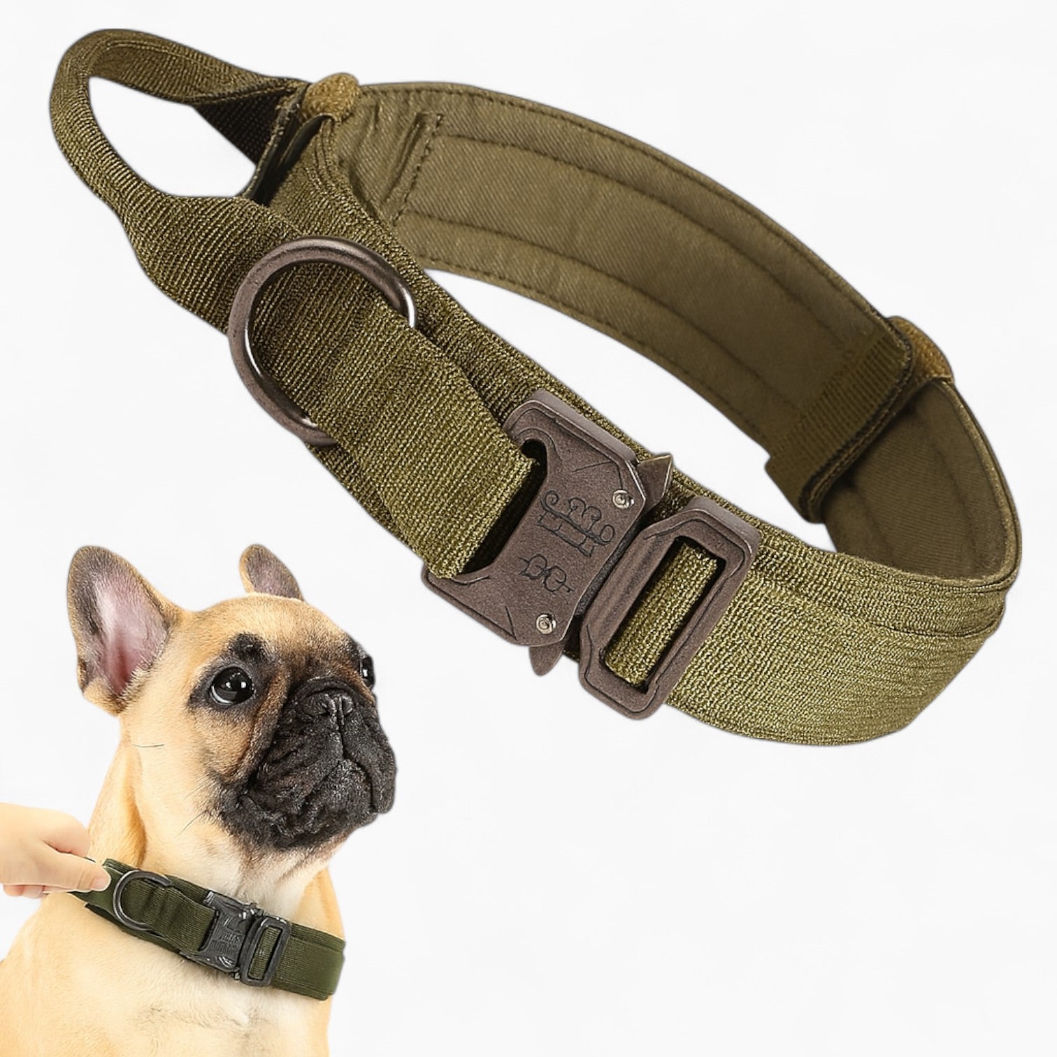 Frenchie Adjustable Neck Collar for Brachycephalic Dogs-fadou