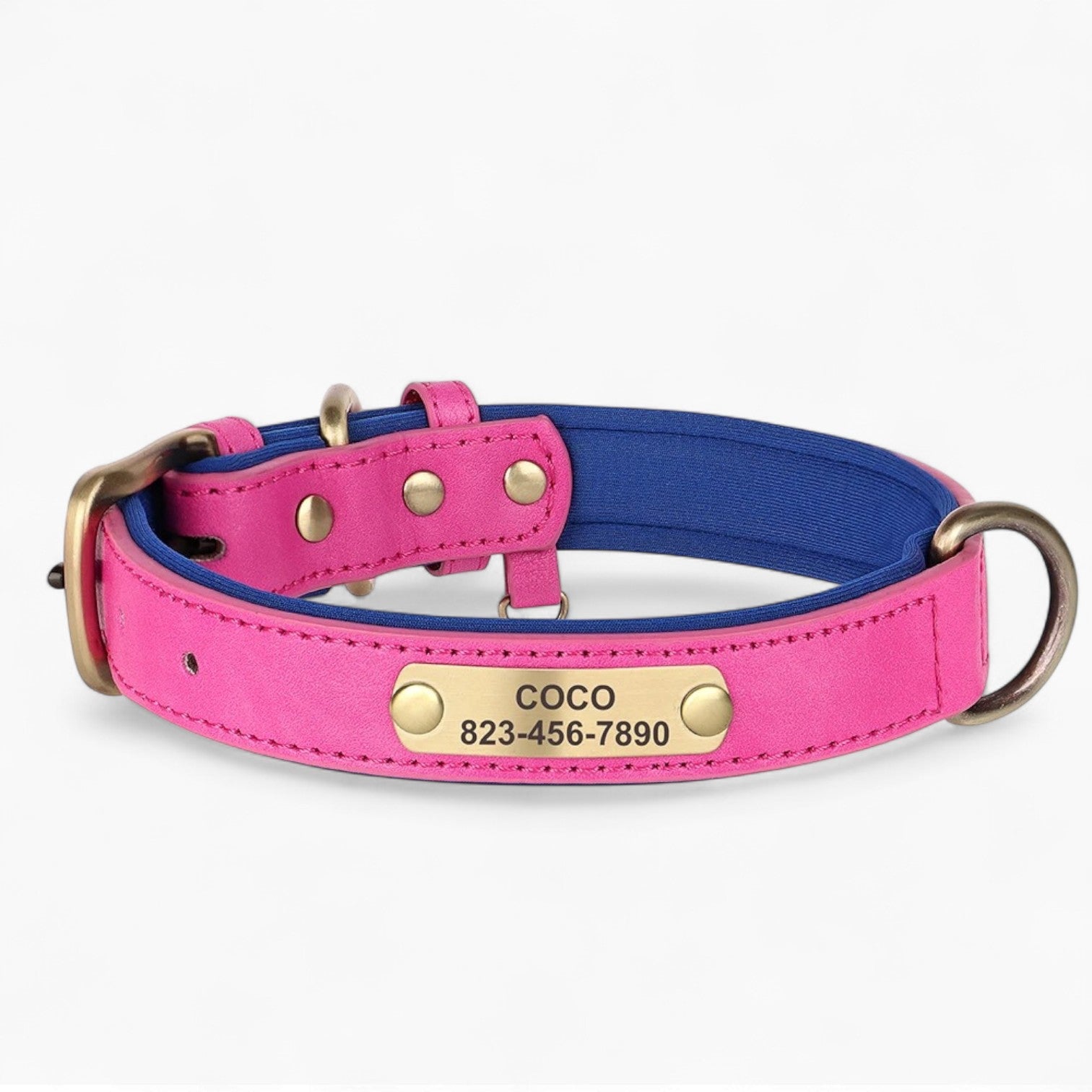 French Bulldog Personalized Neck Collar for Flat-Face Breeds-fadou