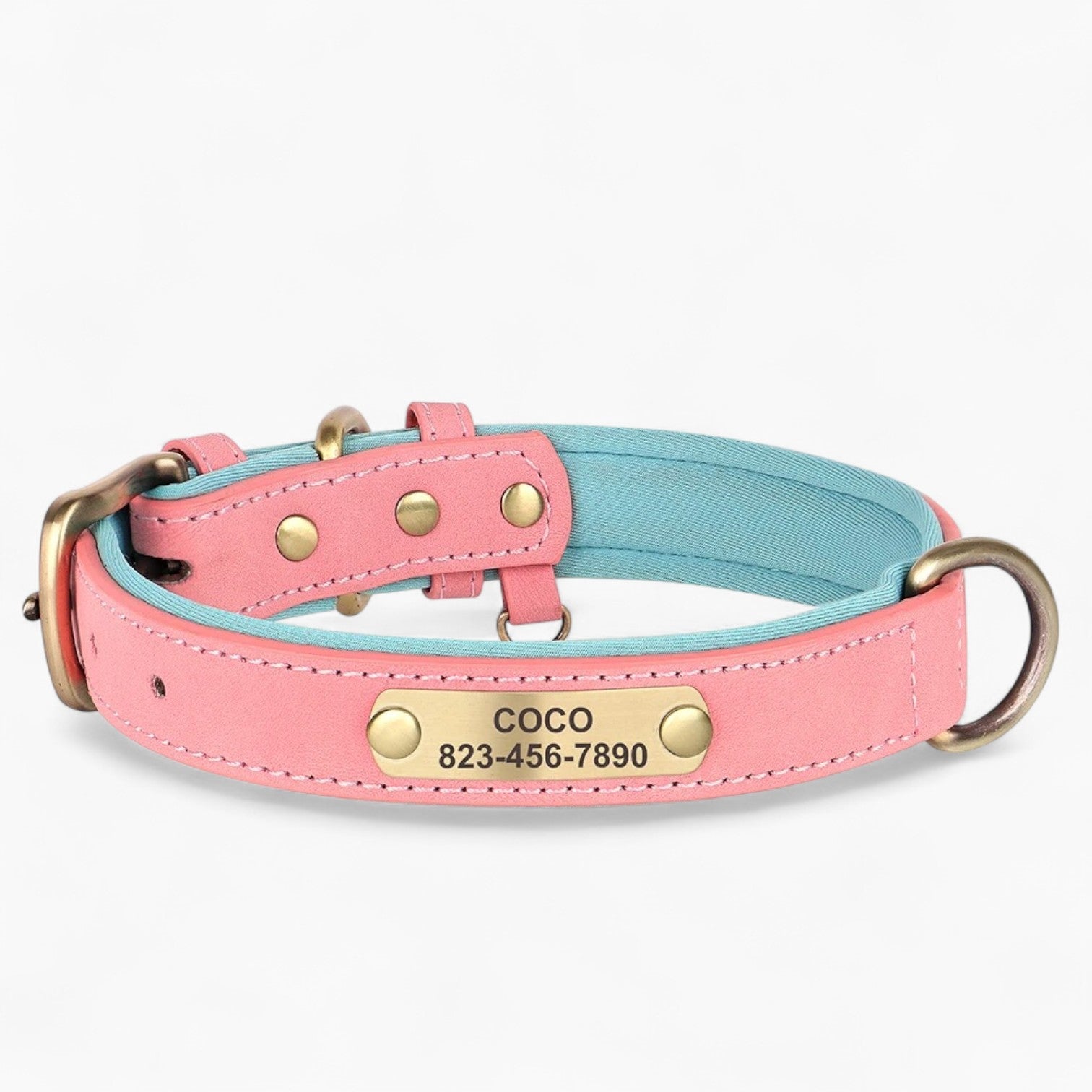 French Bulldog Personalized Neck Collar for Flat-Face Breeds-fadou
