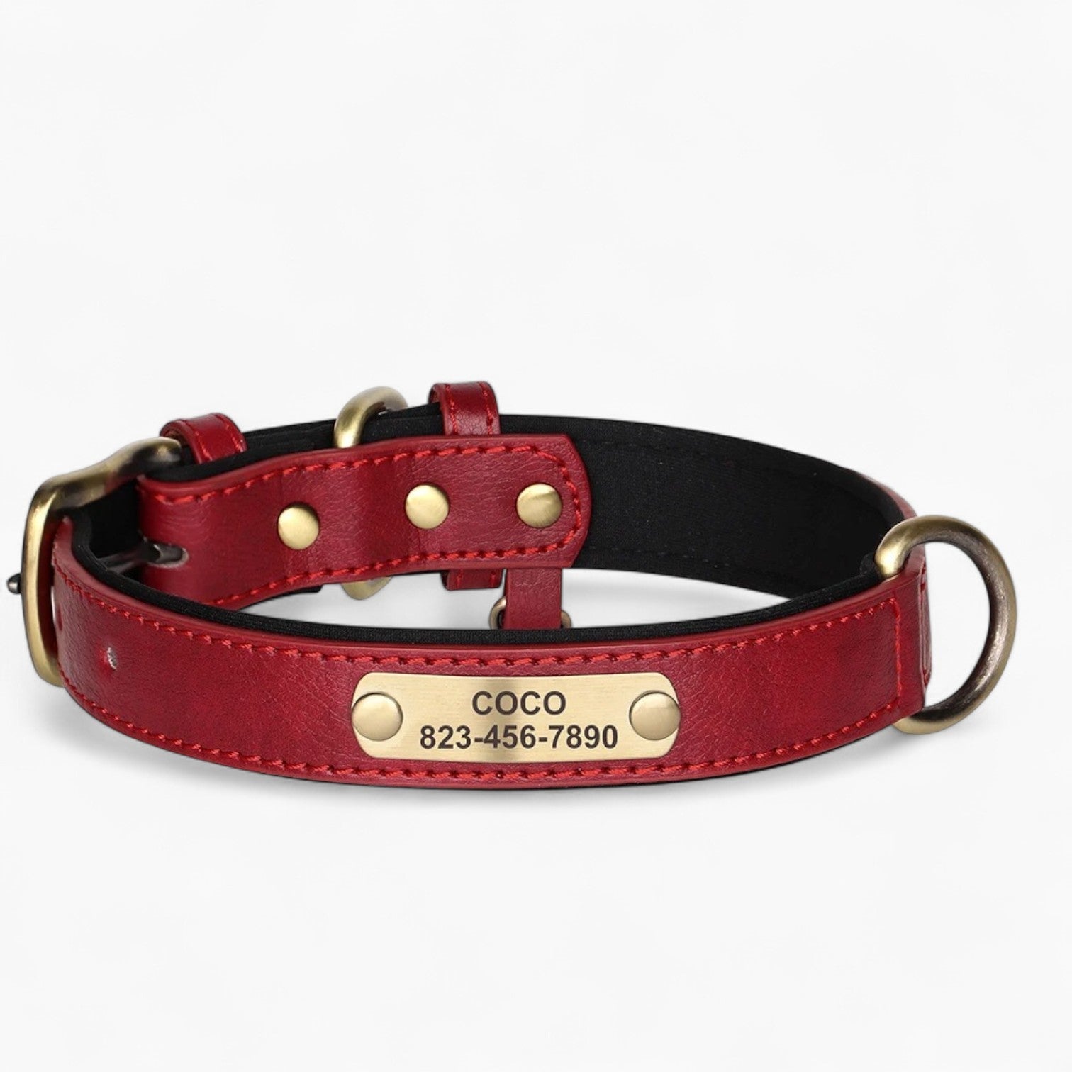 French Bulldog Personalized Neck Collar for Flat-Face Breeds-fadou
