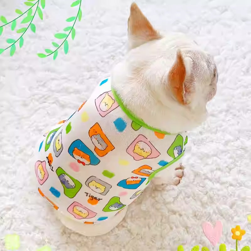 Lightweight Breathable Chest Harness for French Bulldogs-fadou