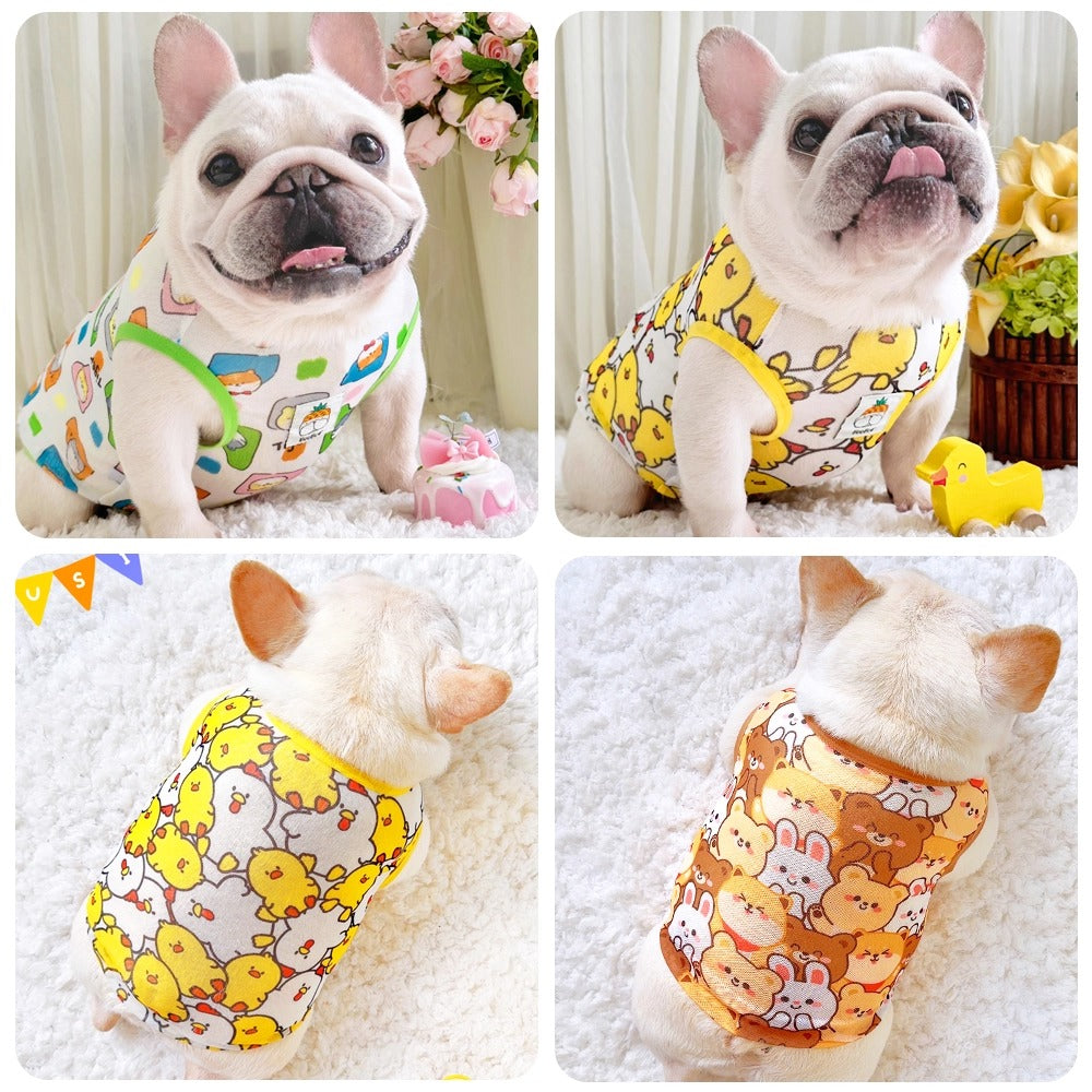 Lightweight Breathable Chest Harness for French Bulldogs-fadou