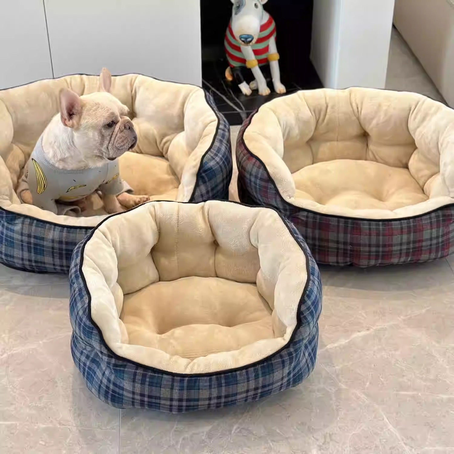 Thickened French Bulldog Sleep Nest for Flat-Face Breeds-fadou