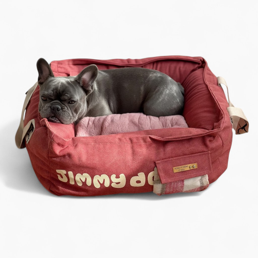 Frenchie Comfortable Cozy Sofa Bed for Flat-Face Breeds-fadou