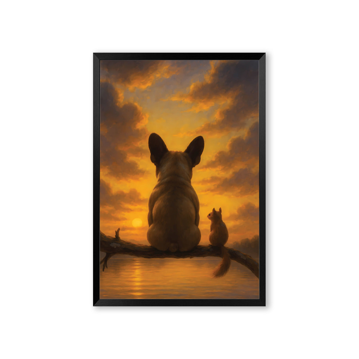 Chauncey French Bulldog Decorative Canvas for Frenchie Fans-fadou