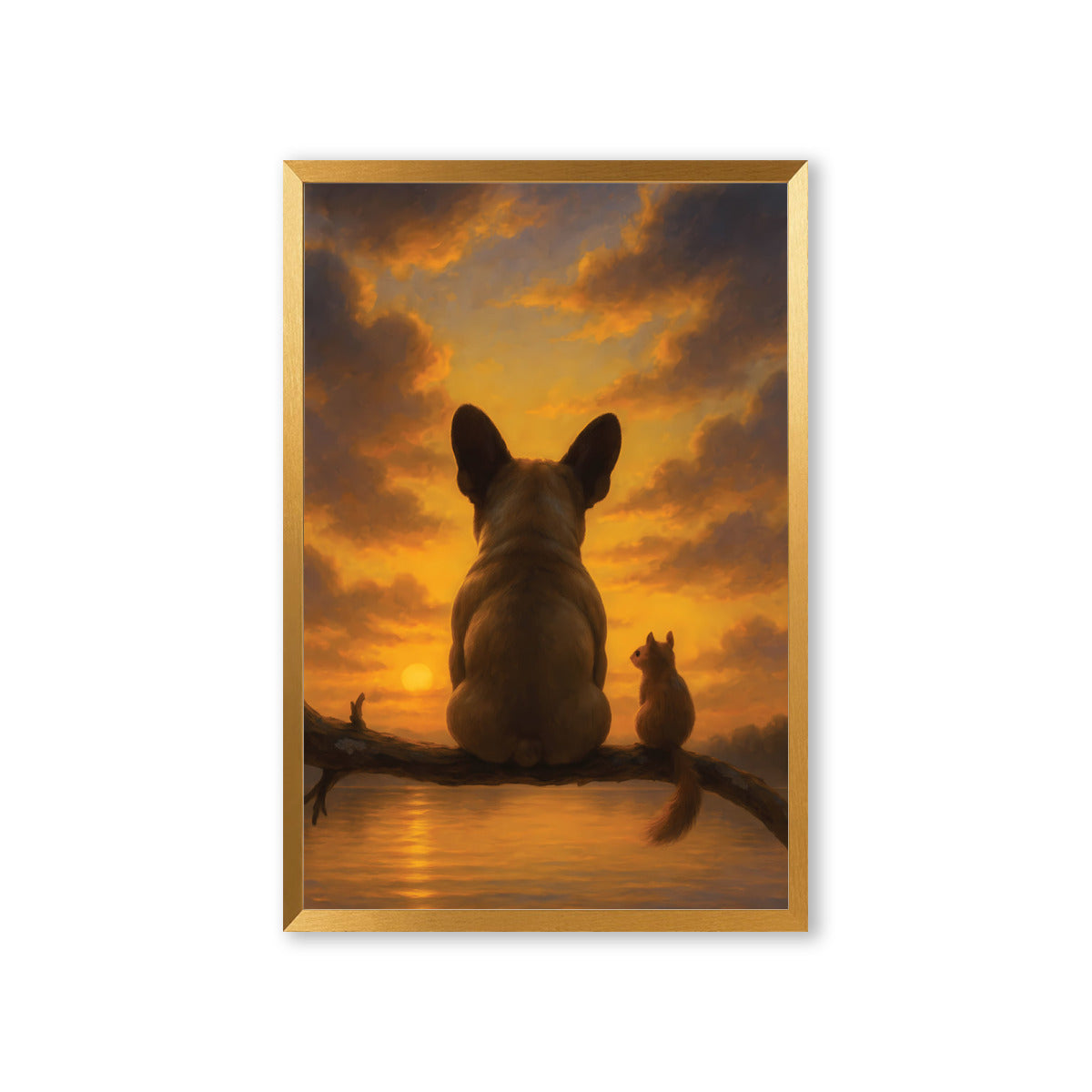 Chauncey French Bulldog Decorative Canvas for Frenchie Fans-fadou