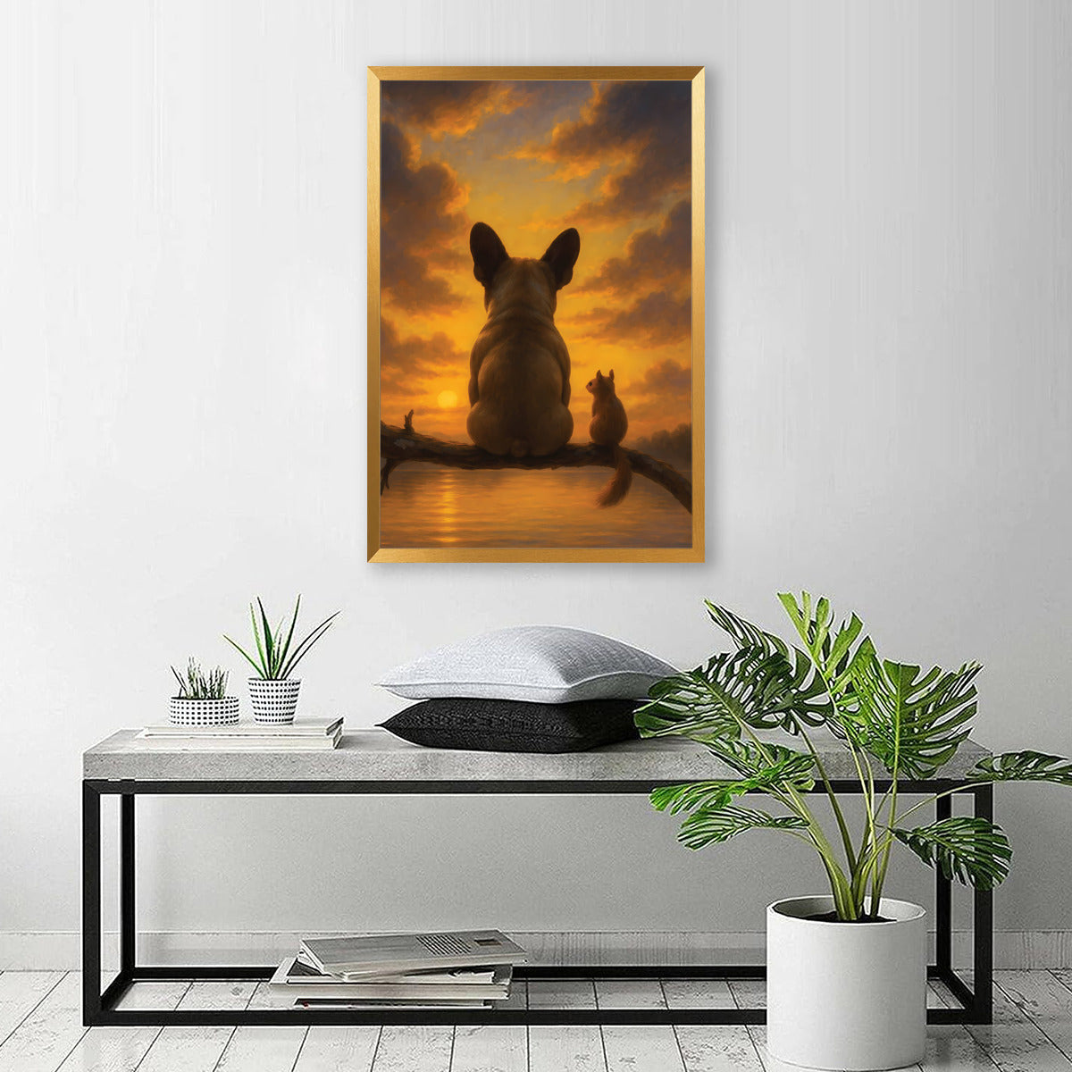Chauncey French Bulldog Decorative Canvas for Frenchie Fans-fadou