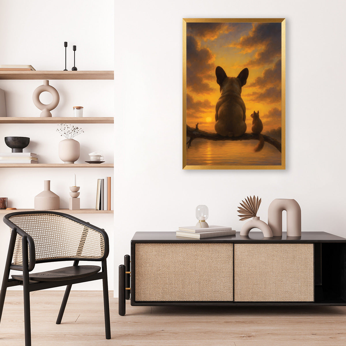Chauncey French Bulldog Decorative Canvas for Frenchie Fans-fadou