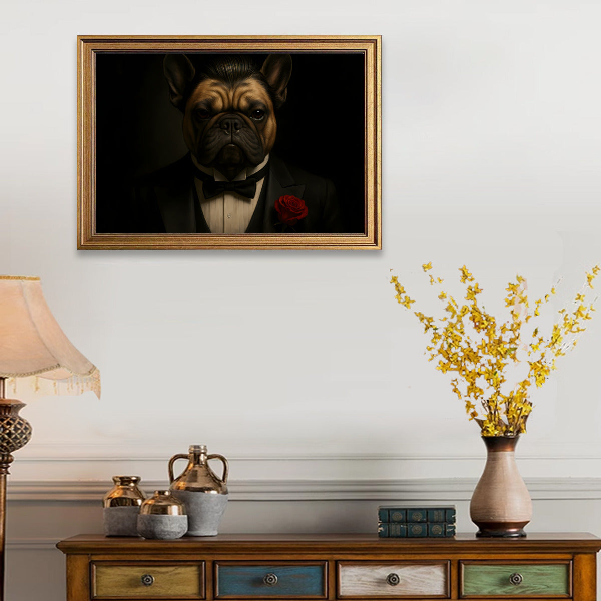 Pablo French Bulldog Decorative Canvas for Dog Park Days-fadou