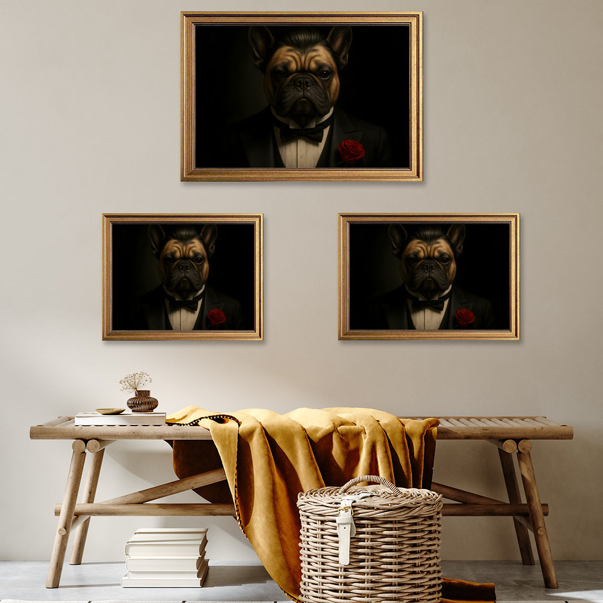 Pablo French Bulldog Decorative Canvas for Dog Park Days-fadou