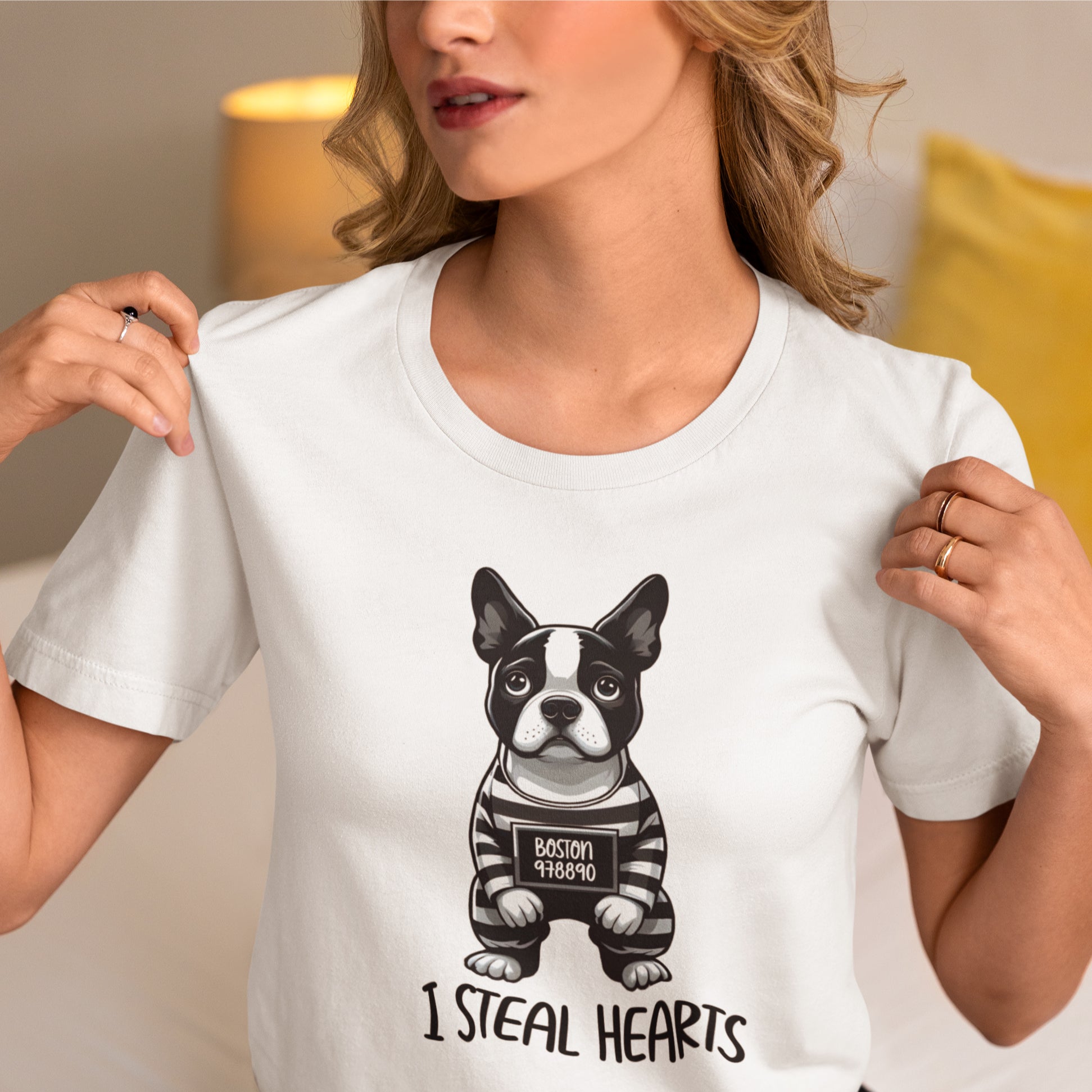 Riley - Unisex Tshirts for Boston Terrier Lovers for Everyday Wear-fadou
