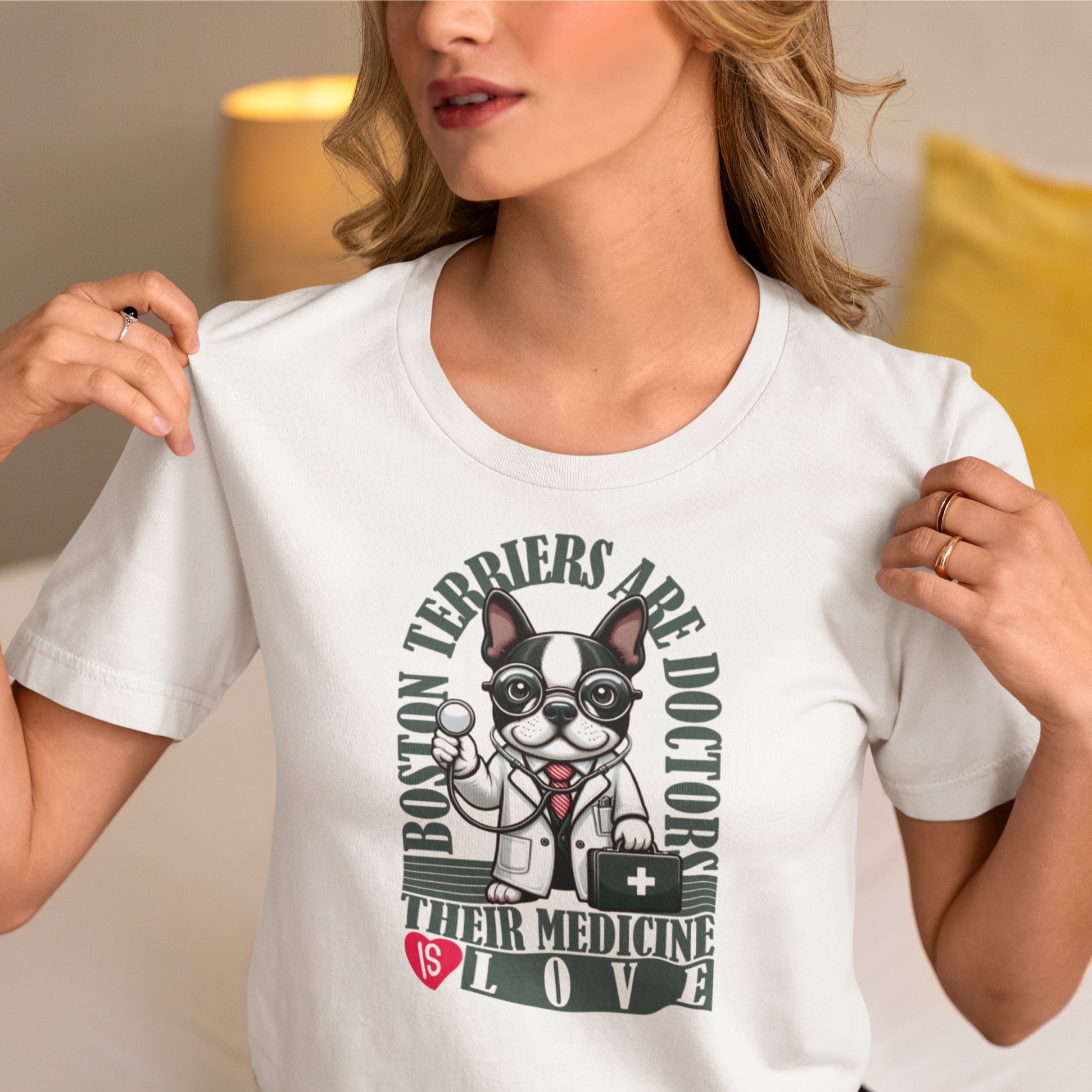 Rosie - Unisex Tshirts for Boston Terrier Lovers for Pet Parents-fadou