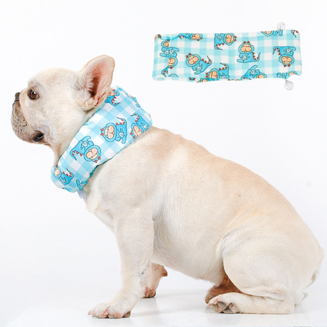 Frenchie Summer Cooling Scarf Anti-Heatstroke for Pet Parents-fadou