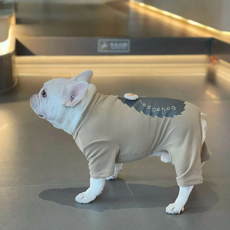 French Bulldog Warm Festive Costume for Flat-Face Breeds-fadou