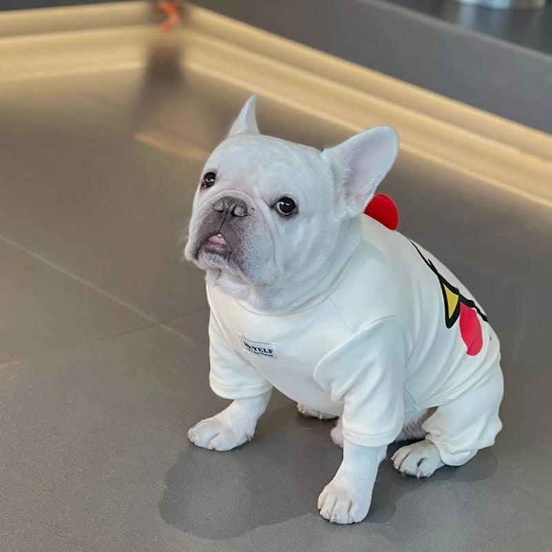 French Bulldog Warm Festive Costume for Flat-Face Breeds-fadou