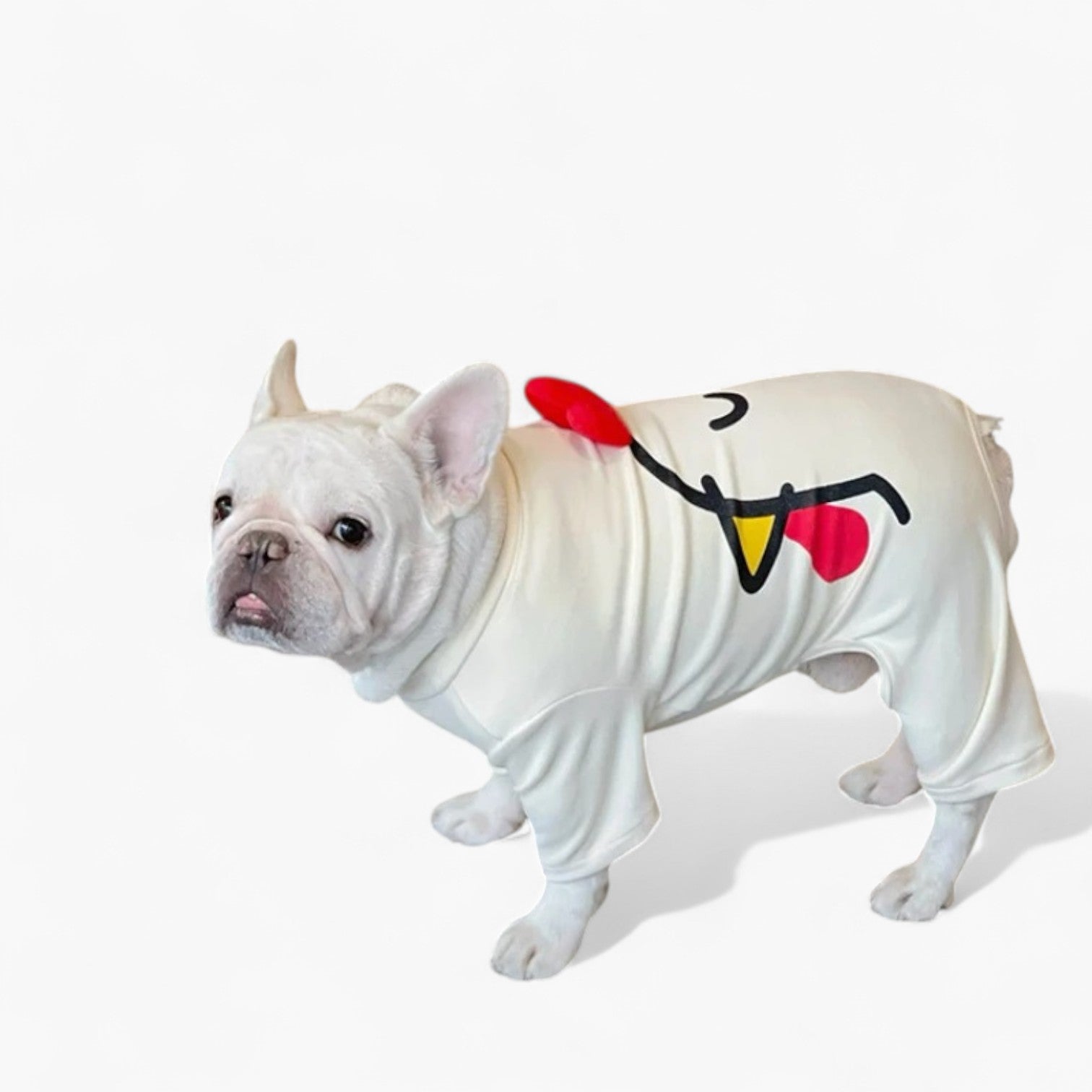 French Bulldog Warm Festive Costume for Flat-Face Breeds-fadou