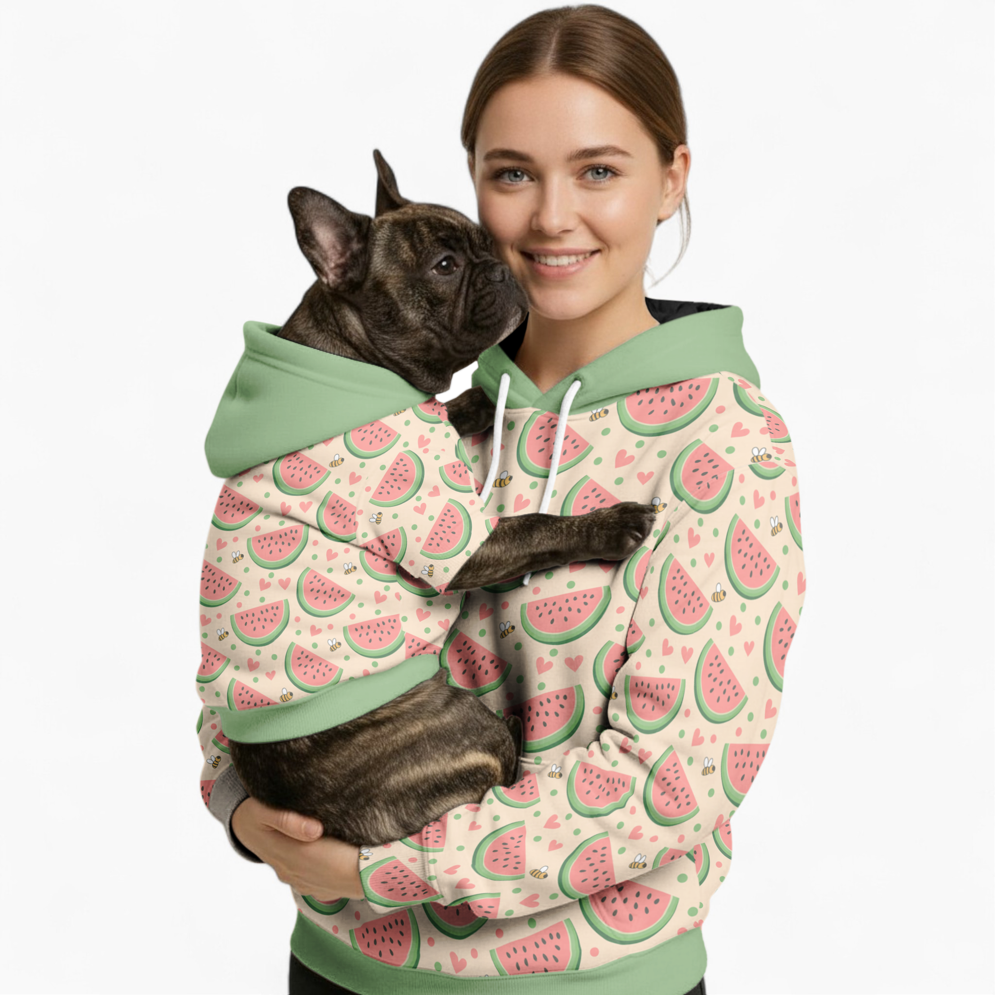 Coco French Bulldog Cotton Sweatshirt for Frenchie Fans-fadou