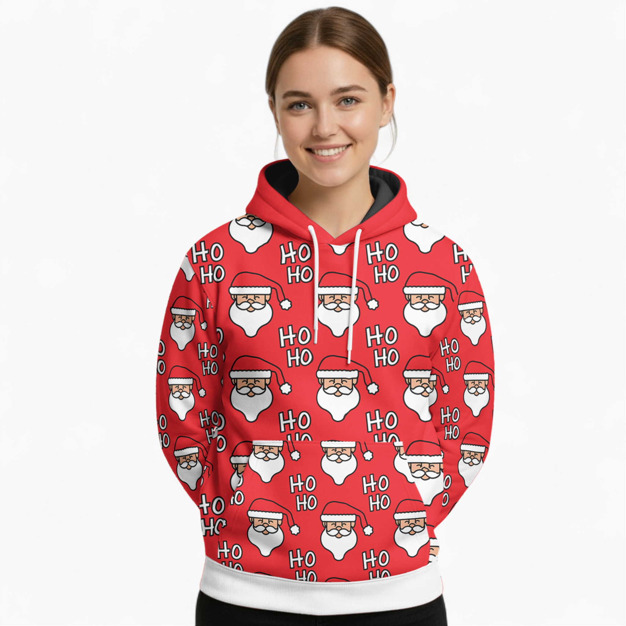 Santa French Bulldog Pet Parent Pullover for Frenchie Fans-fadou