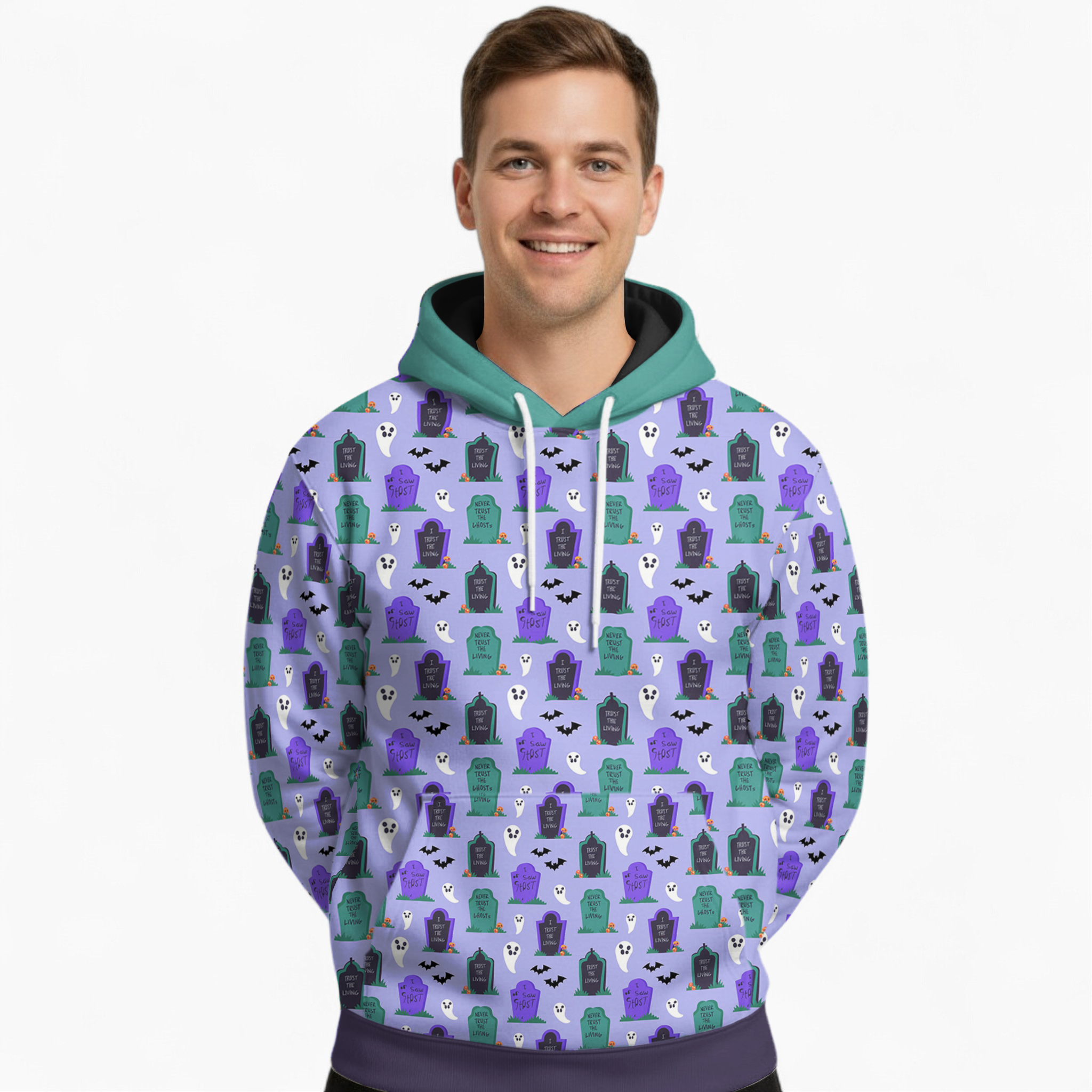 Ginger French Bulldog Fleece Hoodie for Frenchie Enthusiasts-fadou