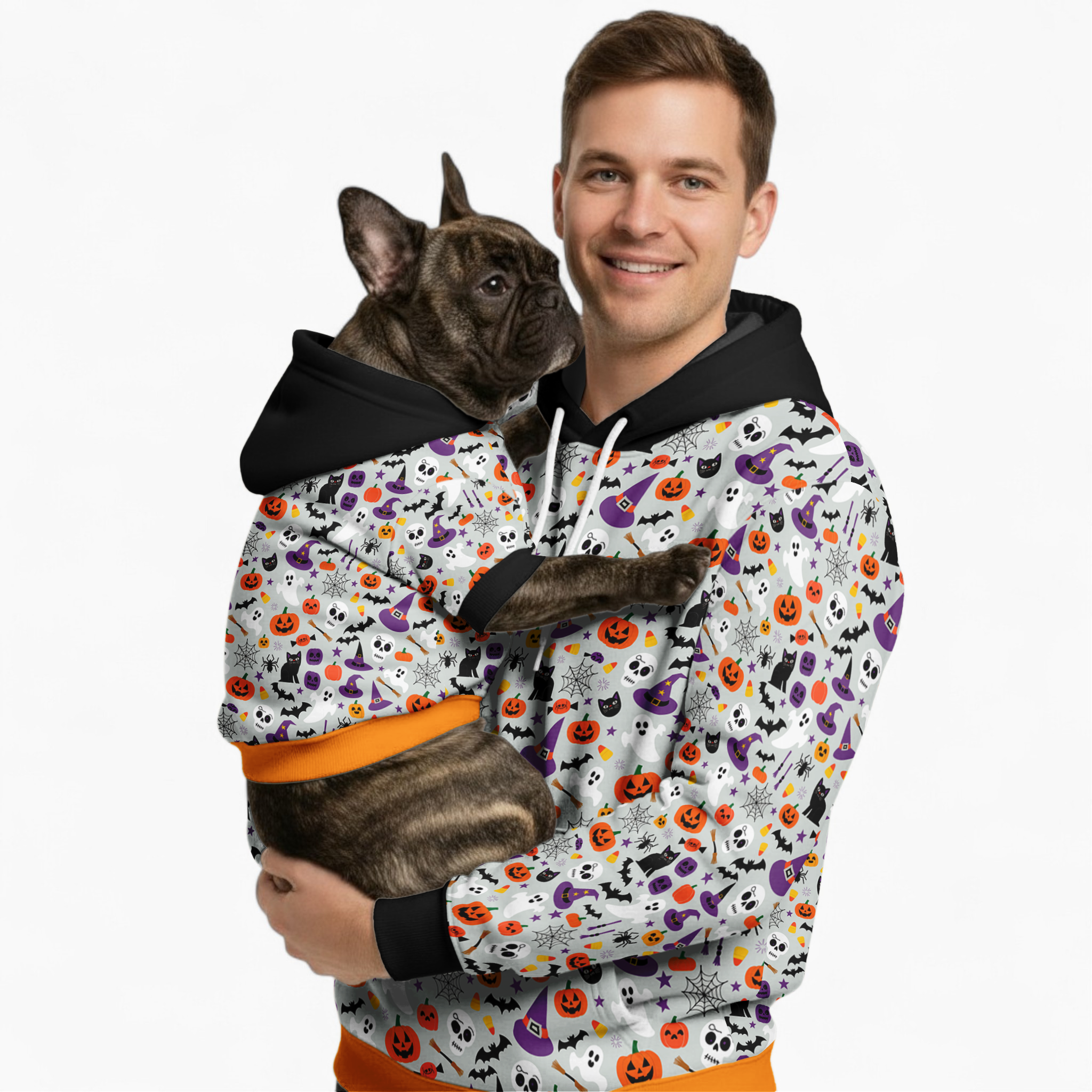 Bandit French Bulldog Cotton Sweatshirt for Frenchie Fans-fadou