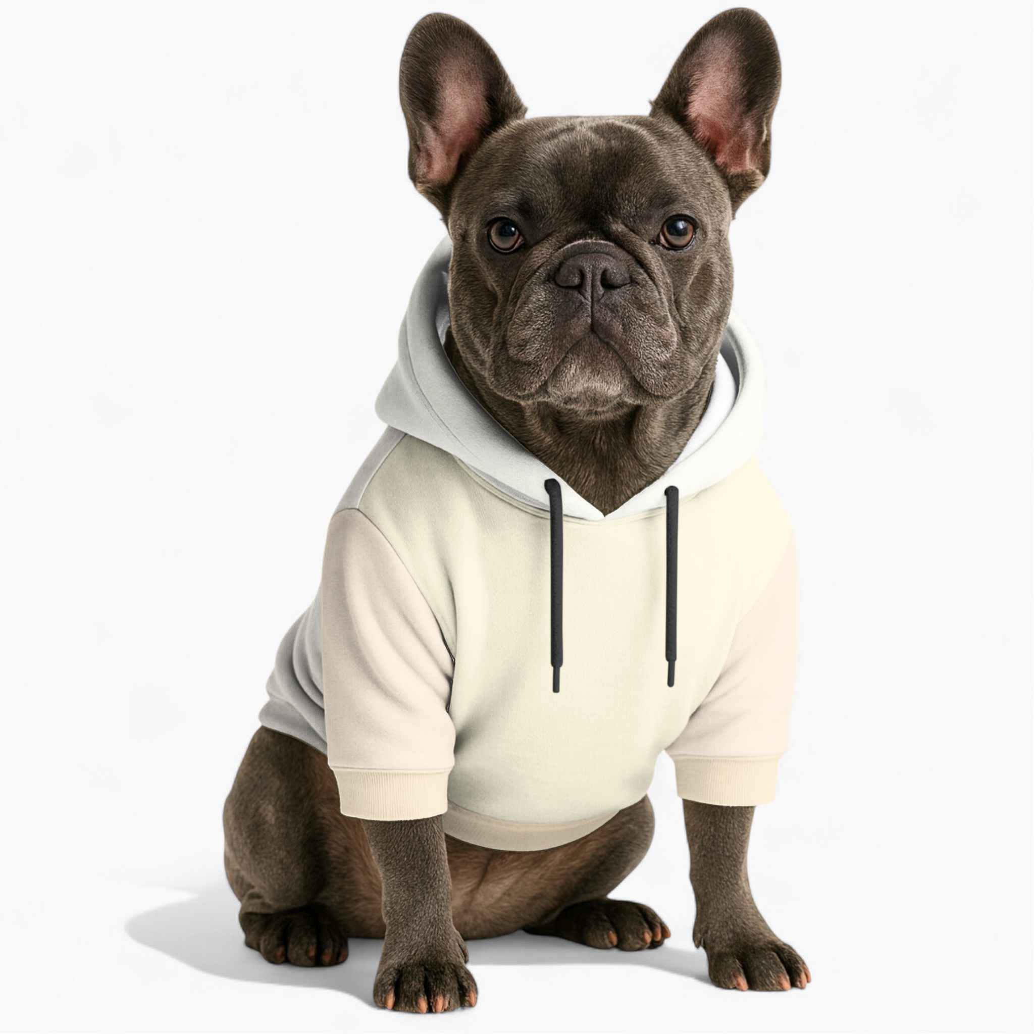 Leo French Bulldog Fleece Hoodie for Brachycephalic Dogs-fadou