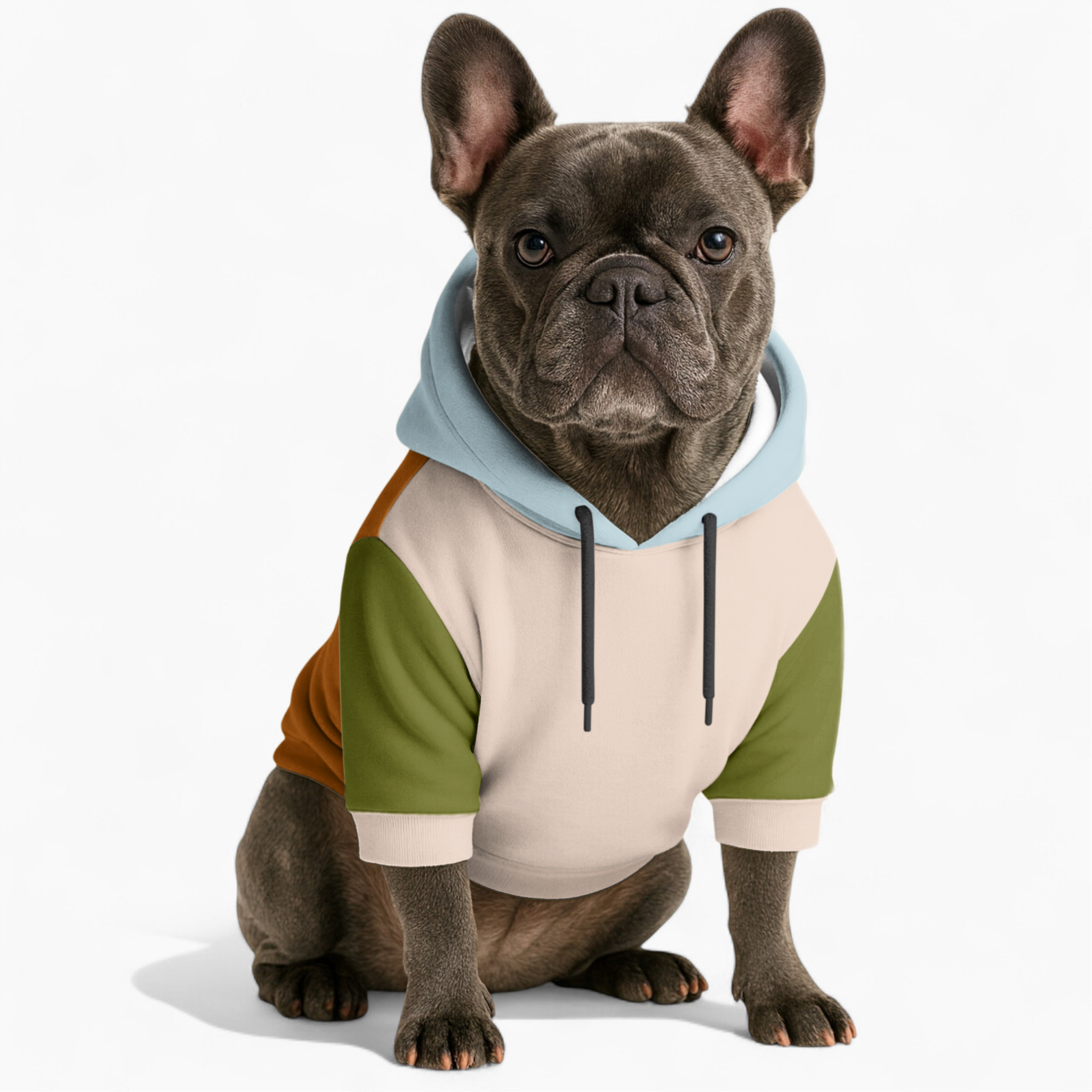 Ollie French Bulldog Pet Sweatshirt for Outdoor Adventures-fadou