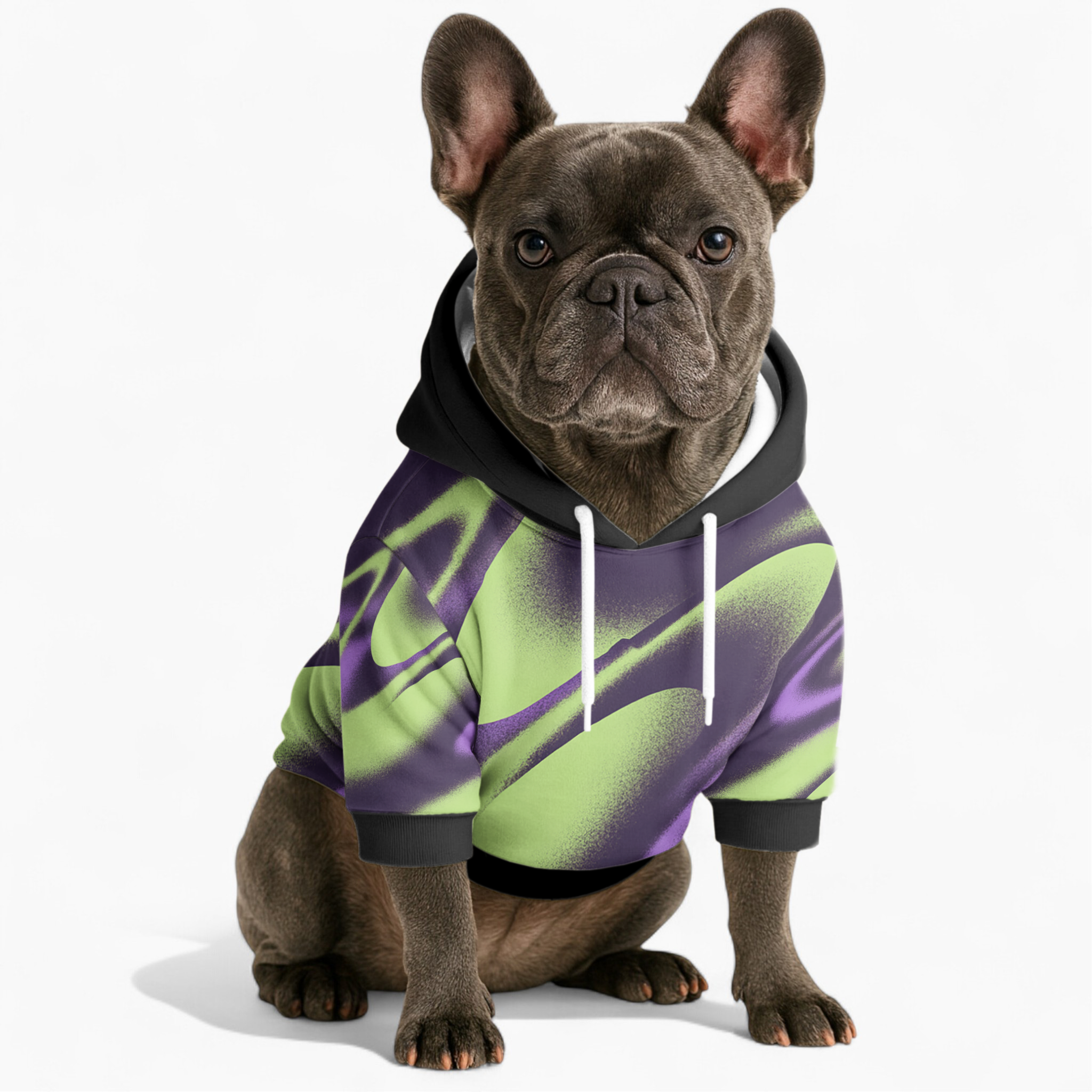 Bowen French Bulldog Fleece Hoodie for Short-Nosed Dogs-fadou