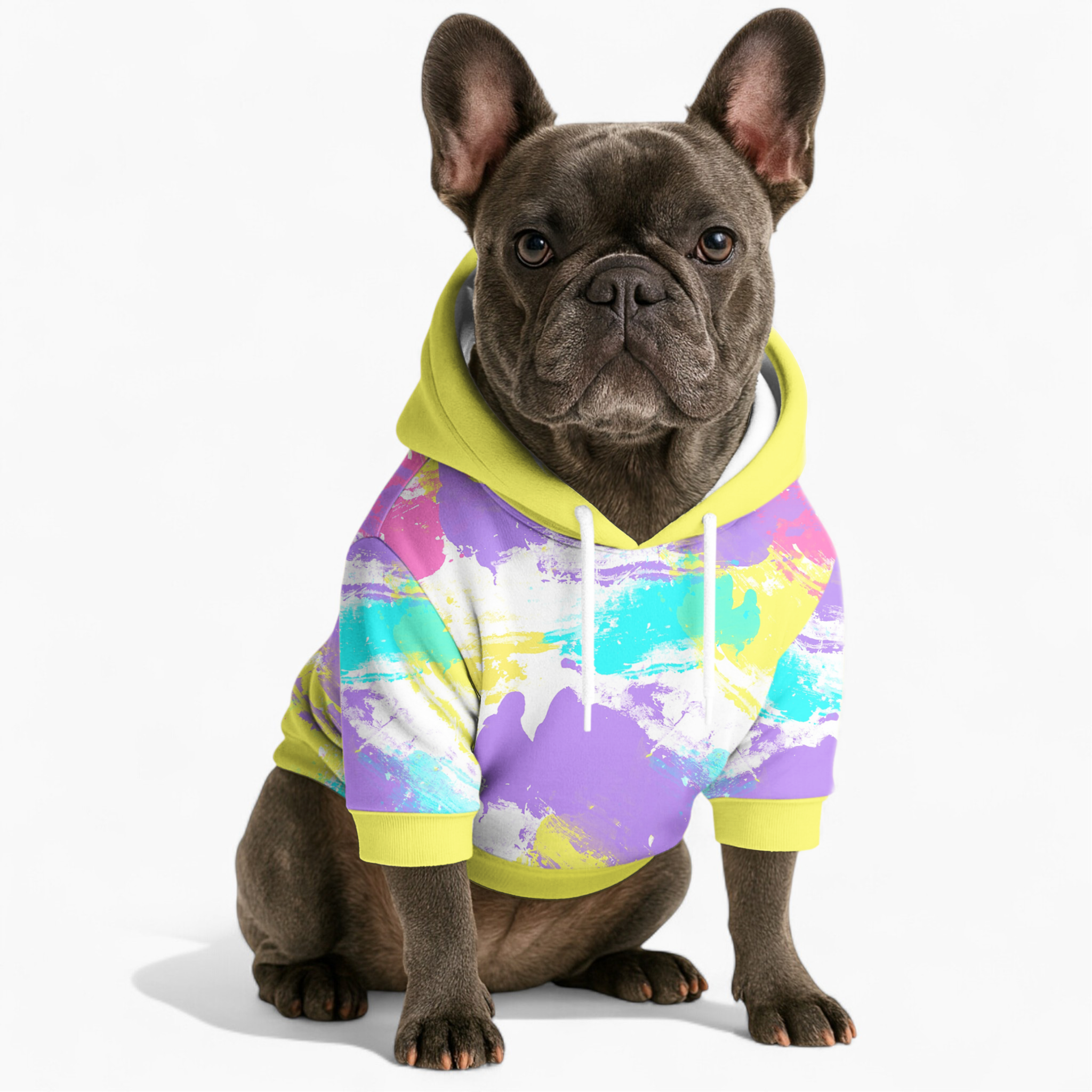 Tito French Bulldog Fleece Hoodie for Brachycephalic Dogs-fadou