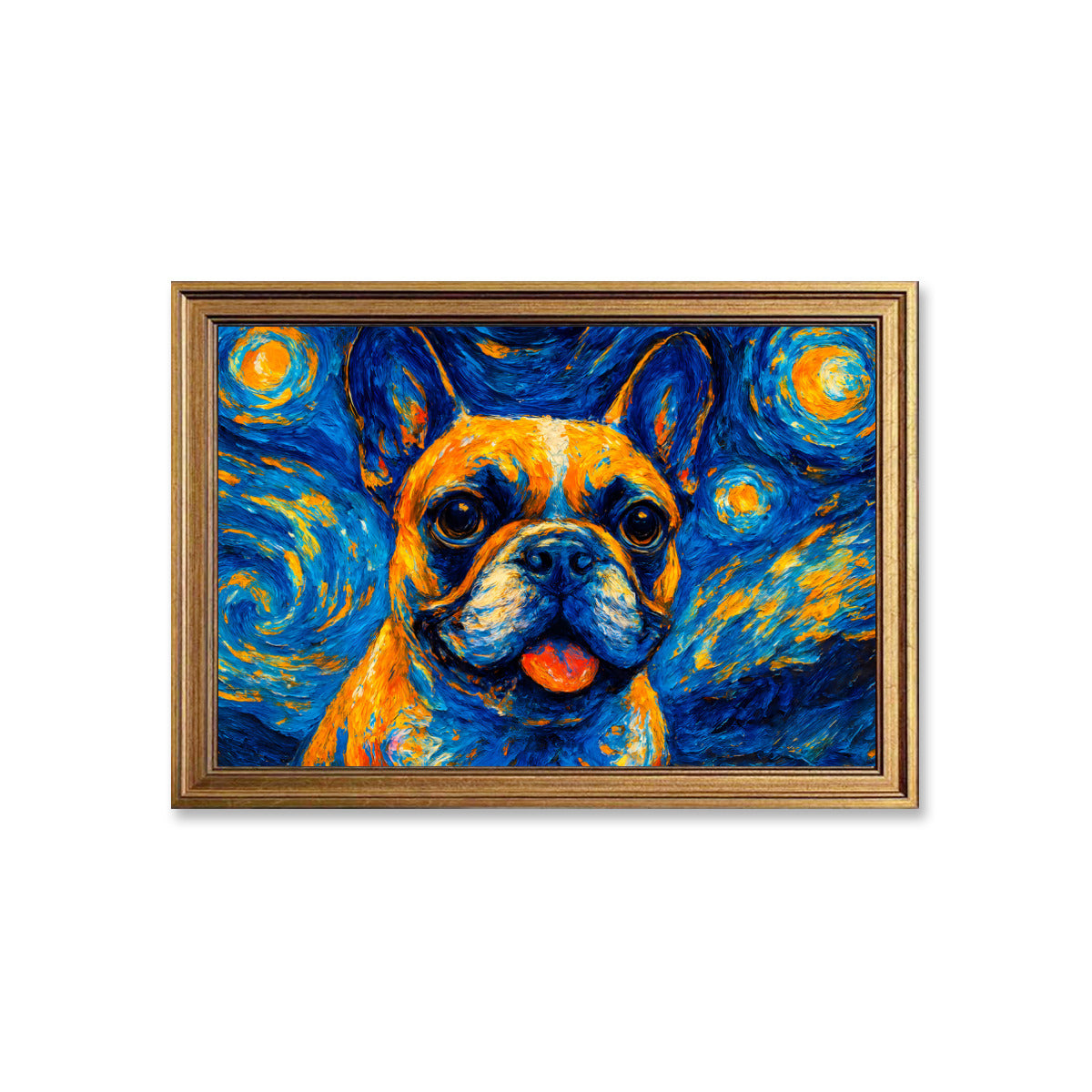Otis French Bulldog Wall Print for Frenchie Enthusiasts-fadou