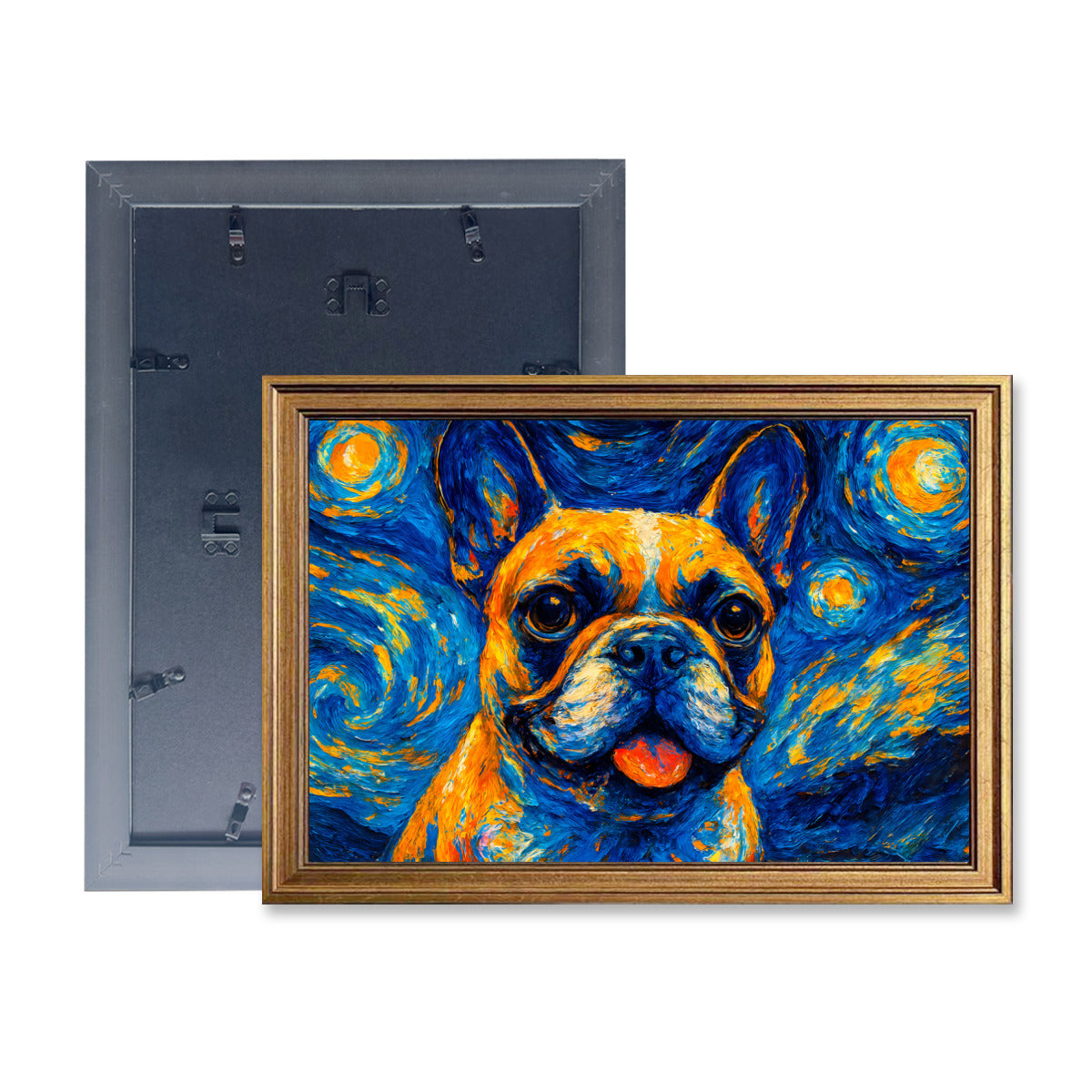 Otis French Bulldog Wall Print for Frenchie Enthusiasts-fadou