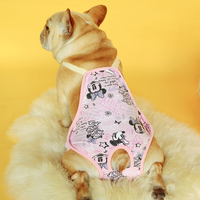 French Bulldog Washable Pup Diaper for Short-Nosed Dogs-fadou