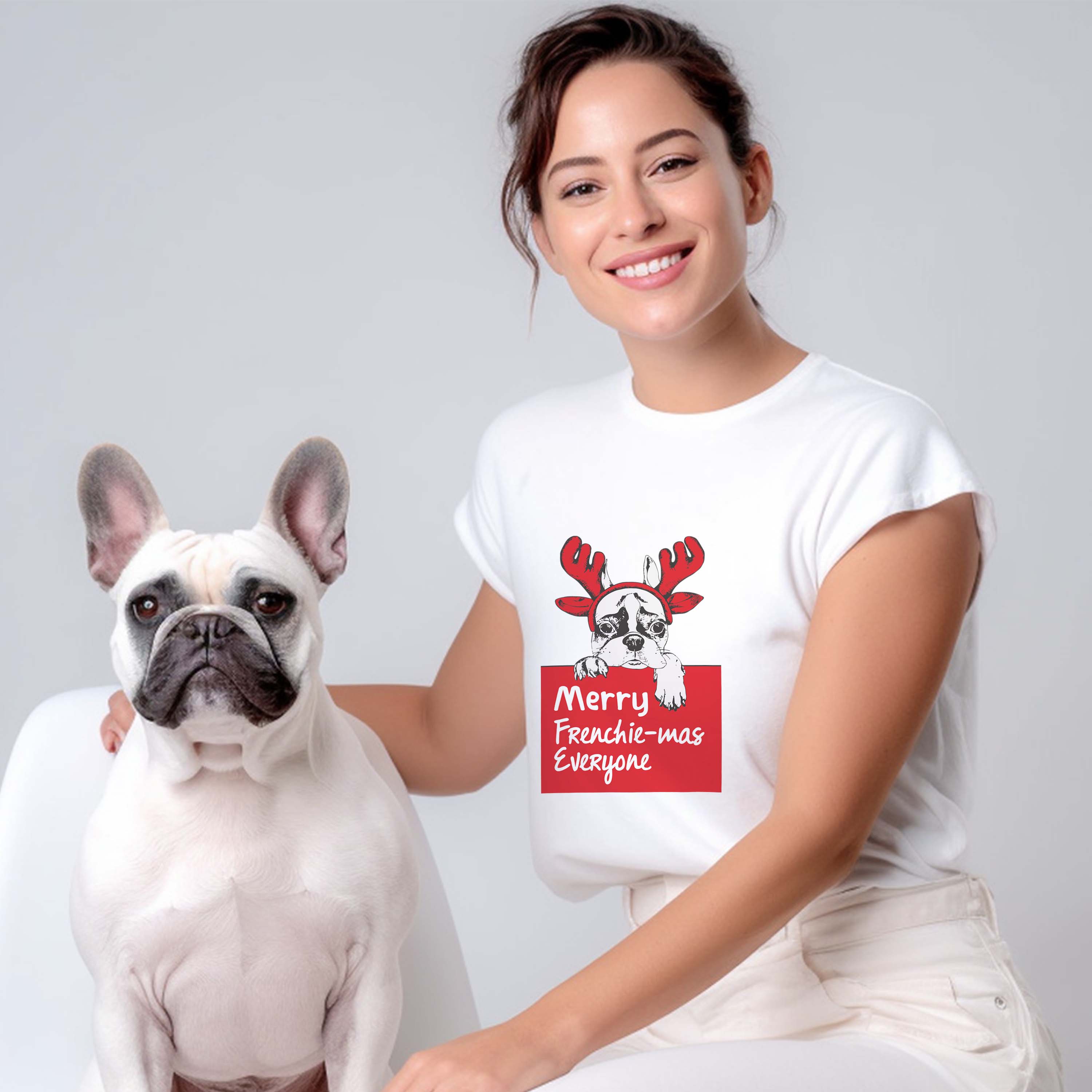 Bulldog French Bulldog Graphic Tee for Frenchie Enthusiasts-fadou
