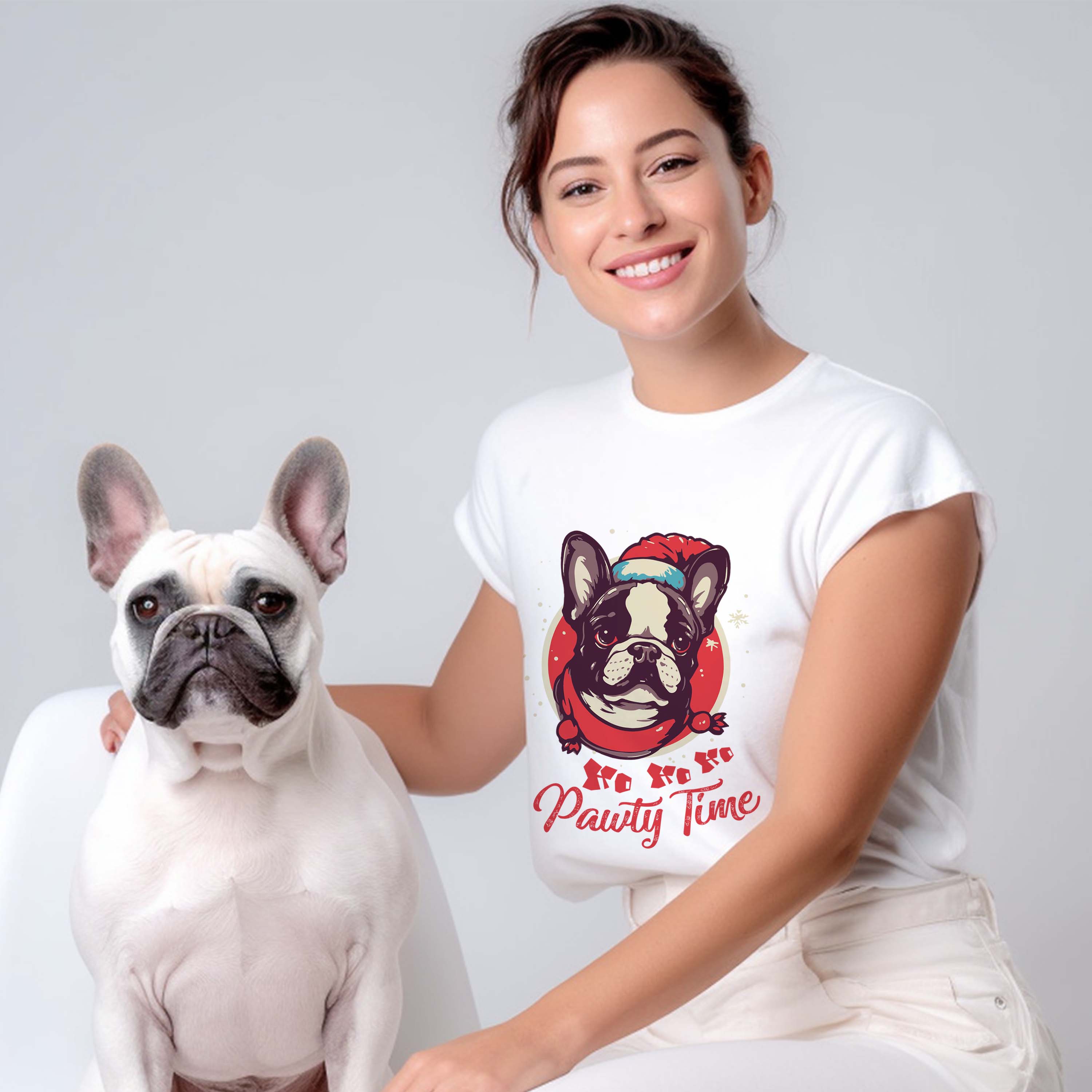 French Bulldog Christmas Unisex Shirt for Dog Moms & Dads-fadou