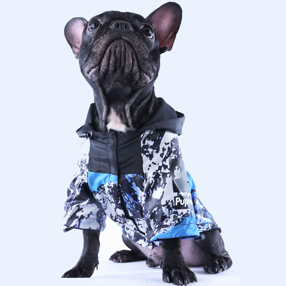 BlueHarmony French Bulldog Rain Gear for Flat-Face Breeds-fadou