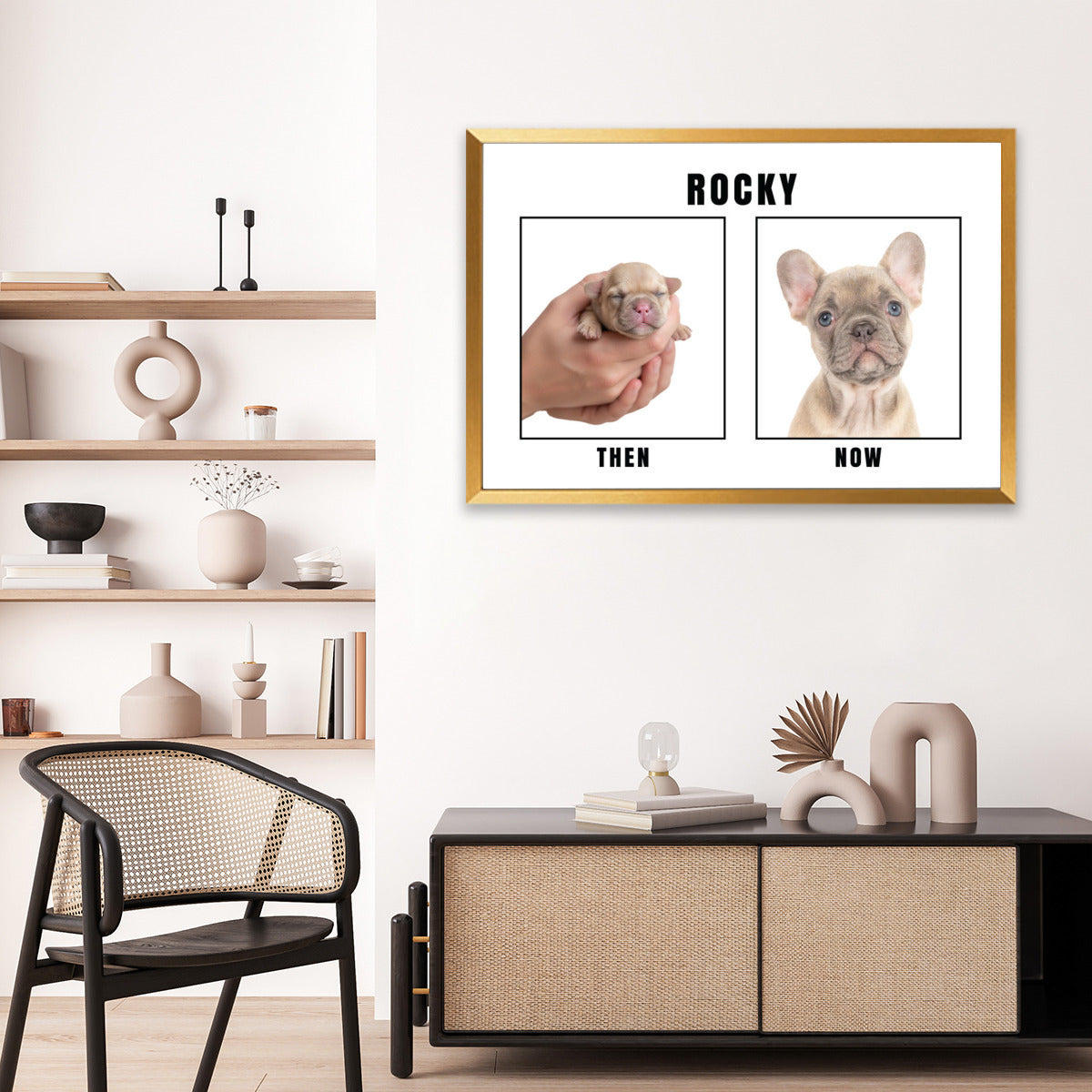 French Bulldog Personalized Canvas Wall Art for Dog Lovers-fadou