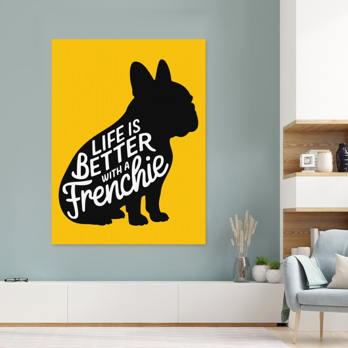 French Bulldog Adorable Decorative Canvas for Pet Parents-fadou