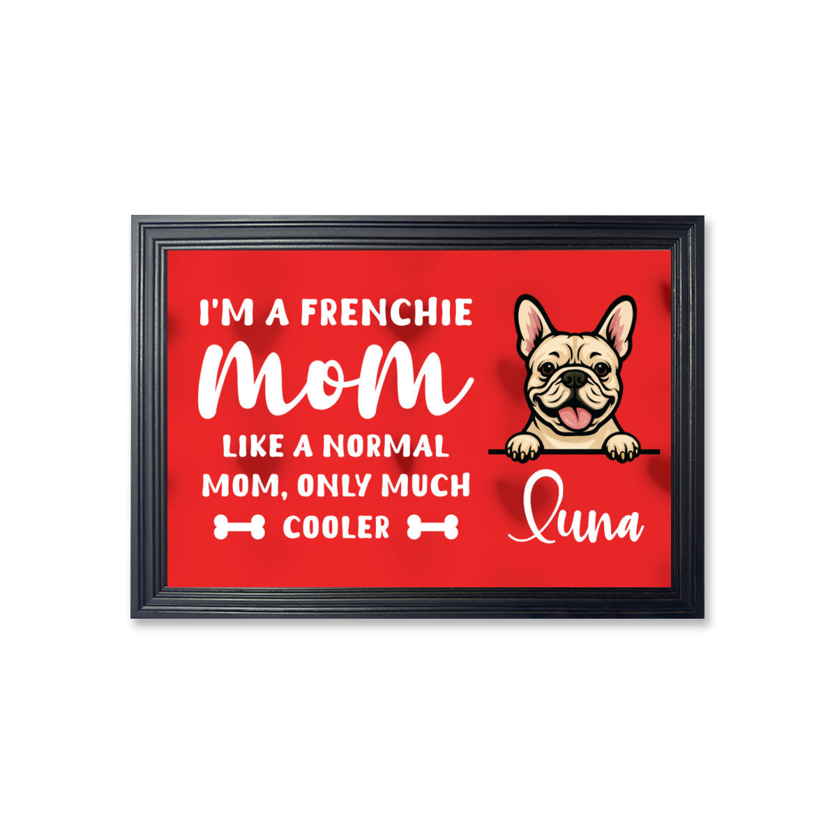 Frenchie Personalized Decorative Canvas for Bulldog Owners-fadou