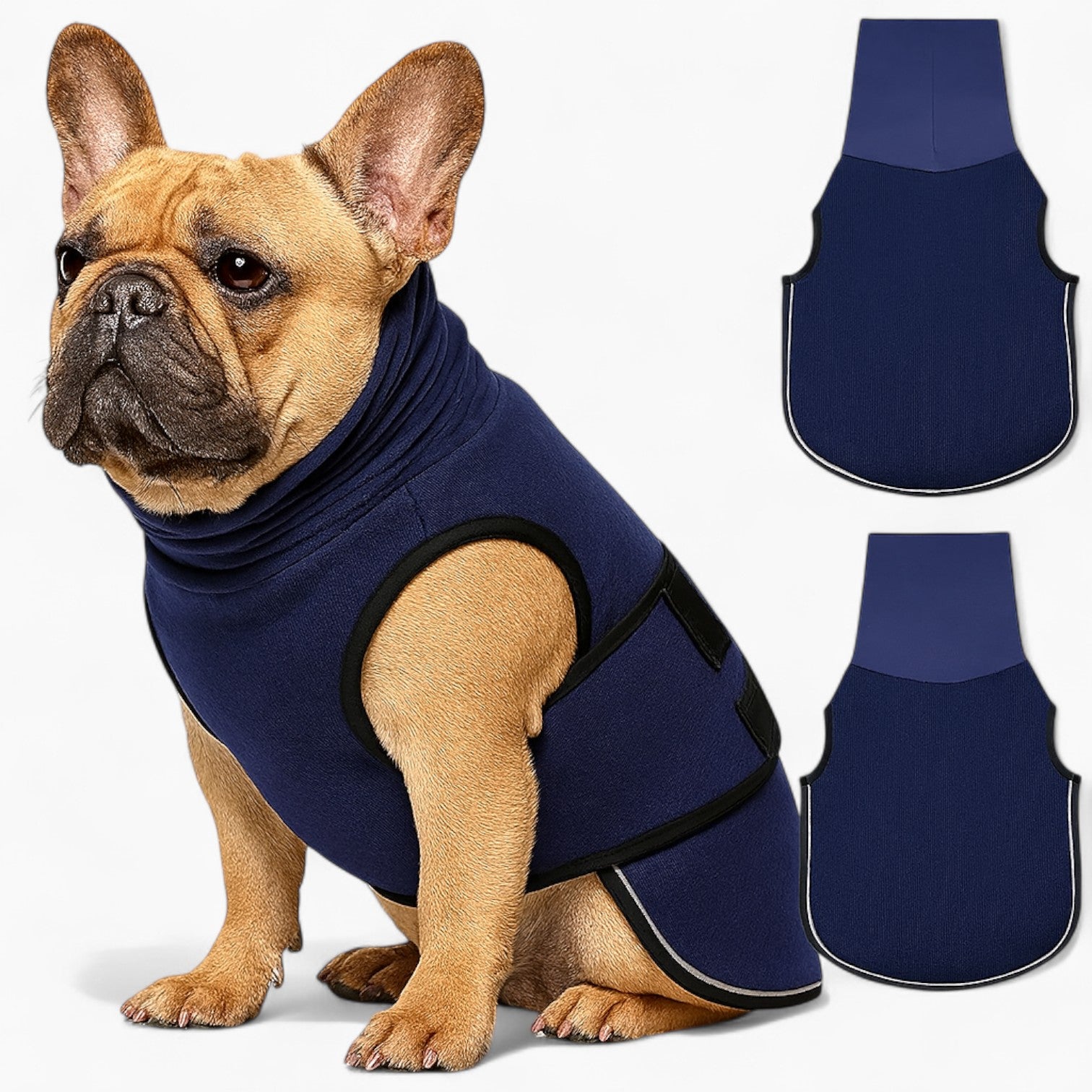 French Bulldog Hooded Winter Jacket for Short-Nosed Dogs-fadou